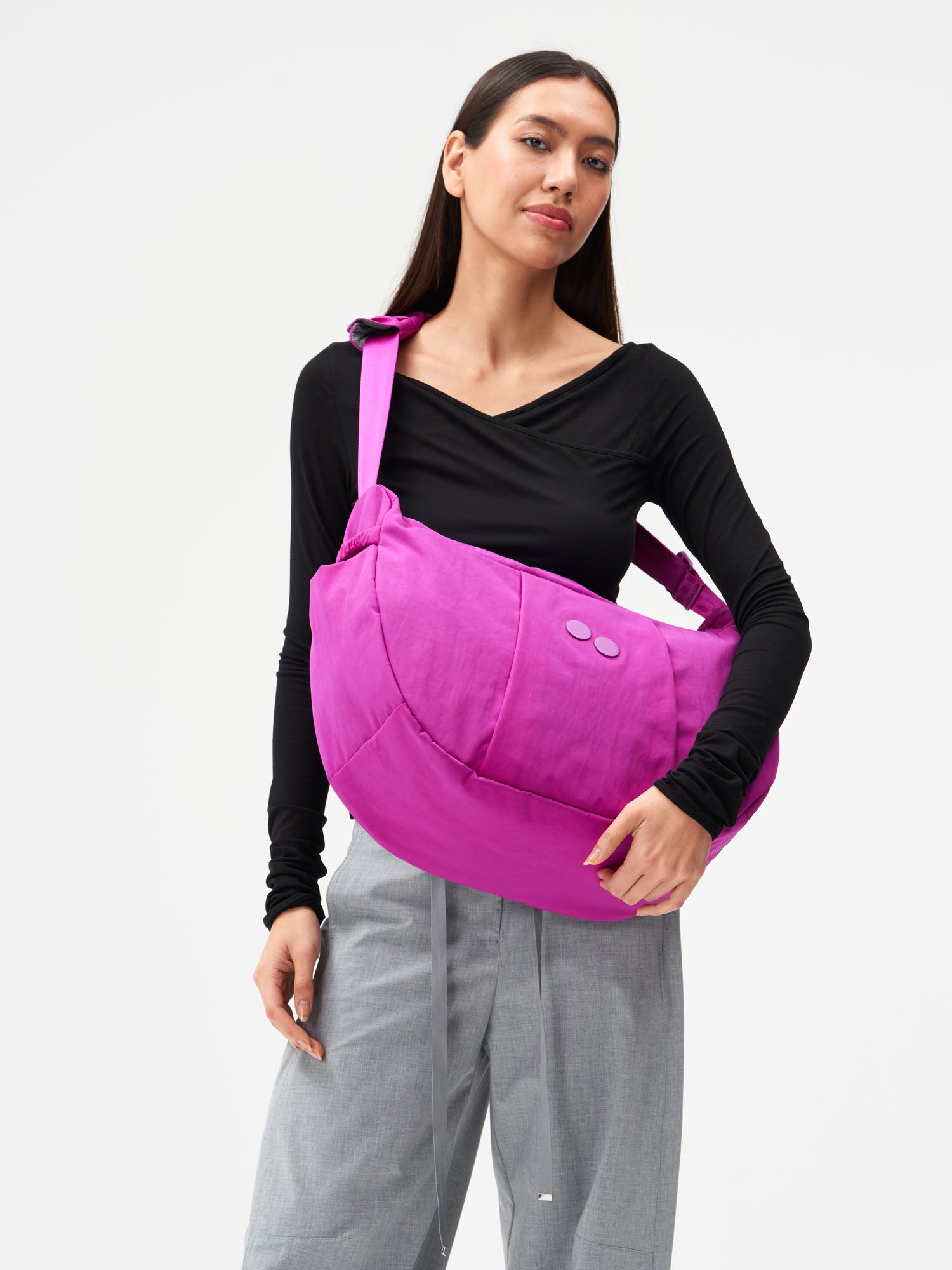 Krumm Large - Crinkle Fuchsia