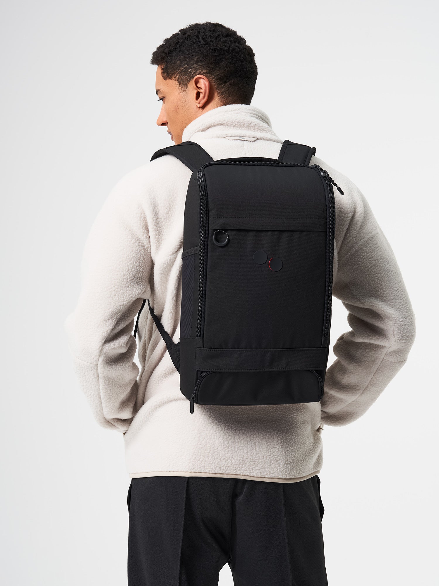 pinqponq-backpack-cubik-medium-rooted-black-model-front