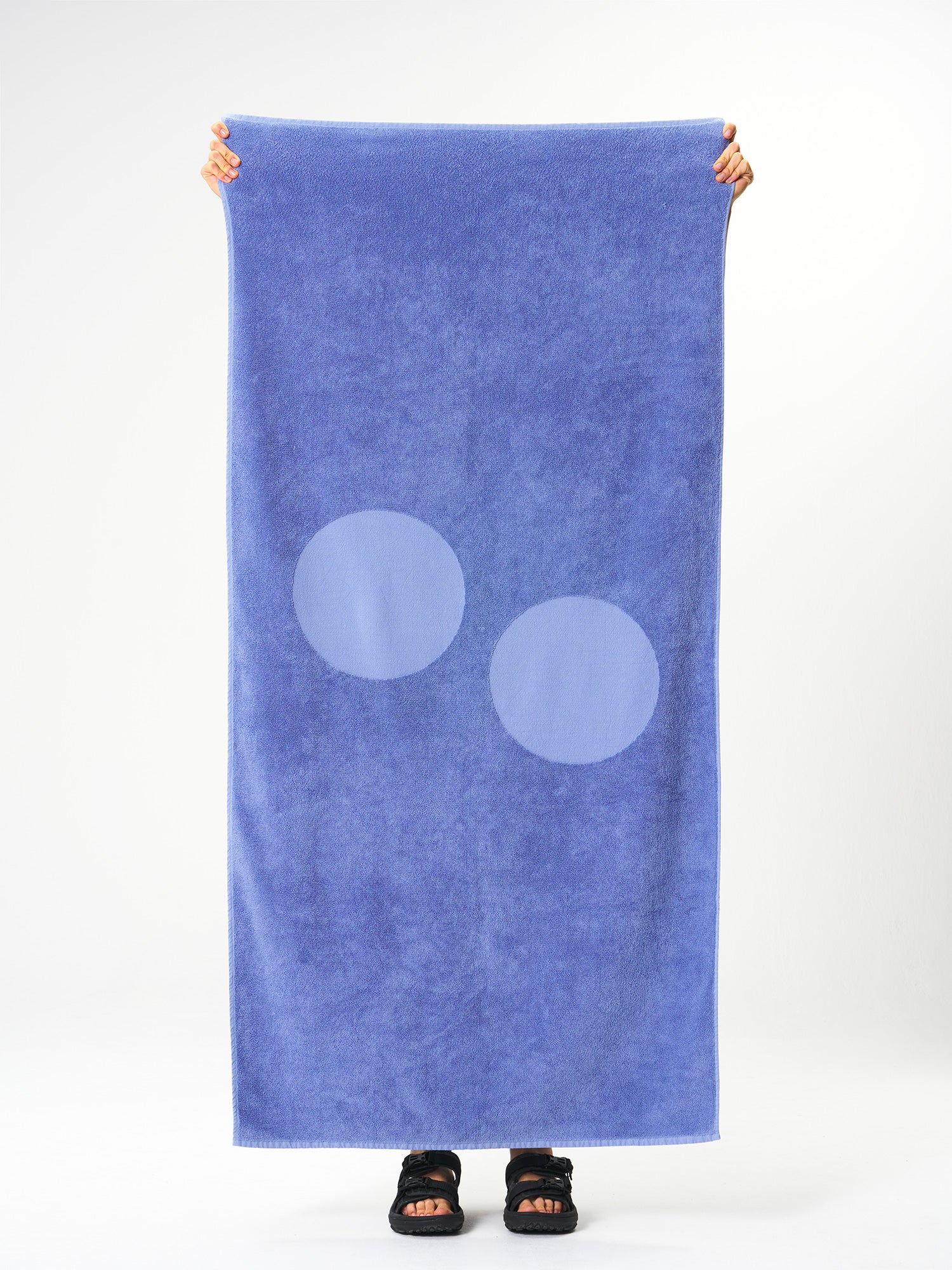 pinqponq-Beach-Towel-Pool-Blue-model-front