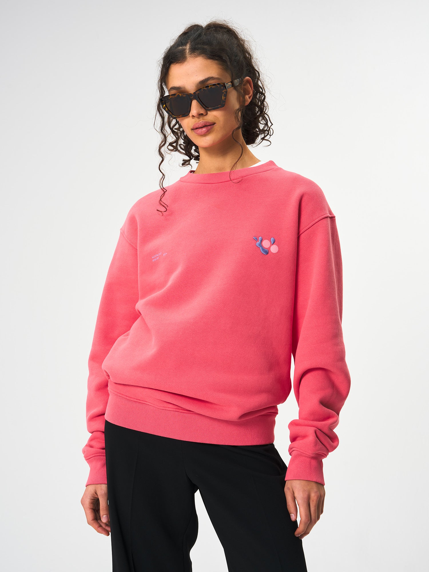 pinqponq-Sweatshirt-Unisex-Watermelon-Pink-model-front
