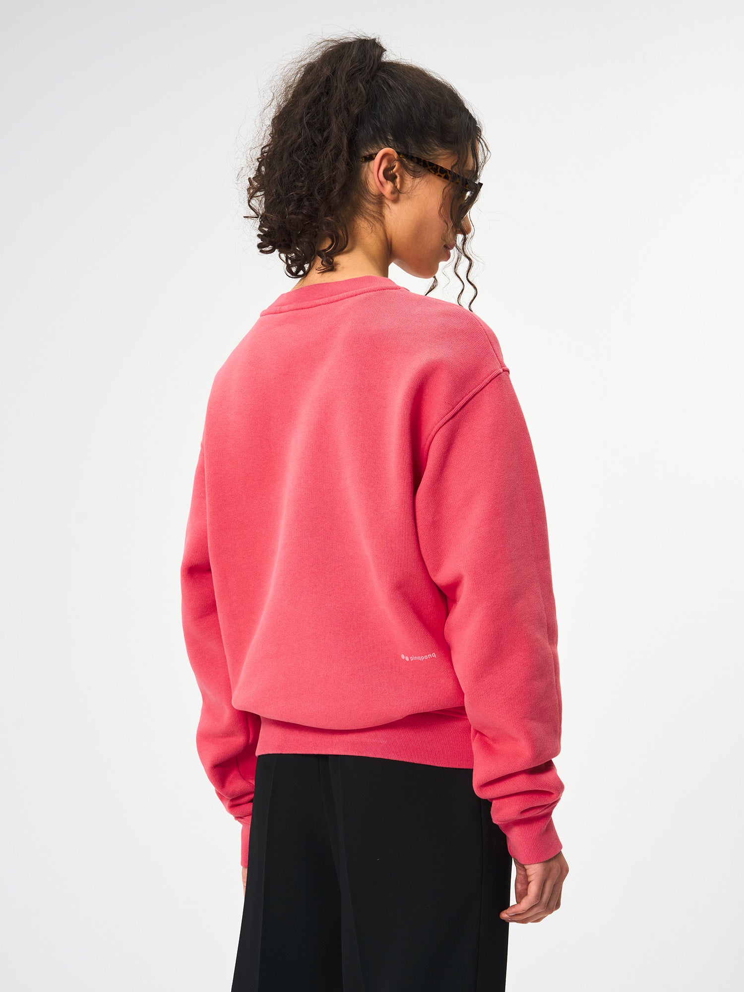 pinqponq-Sweatshirt-Unisex-Watermelon-Pink-model-back