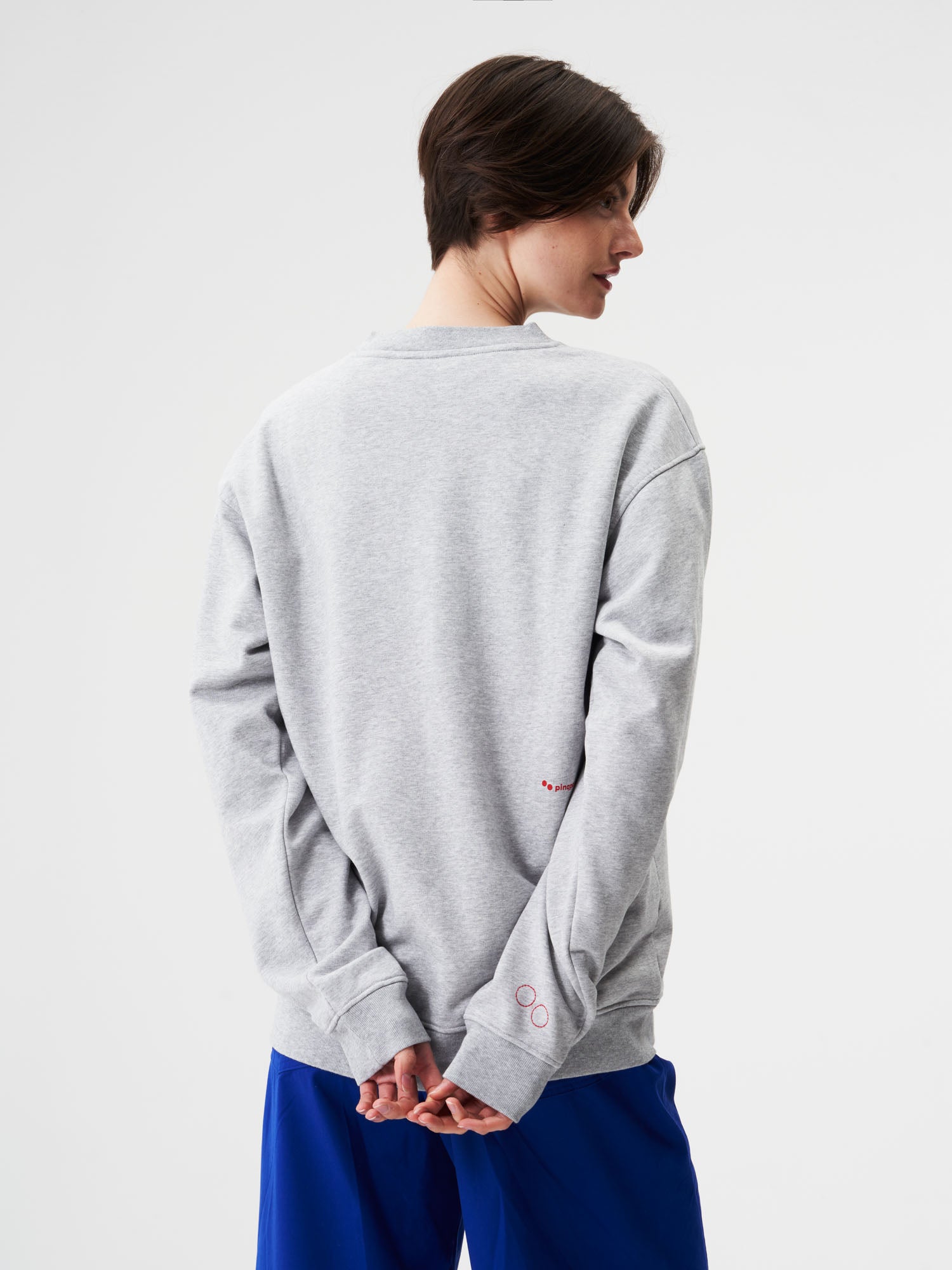 pinqponq-Sweatshirt-Unisex-Future-Grey-Melange-model-back