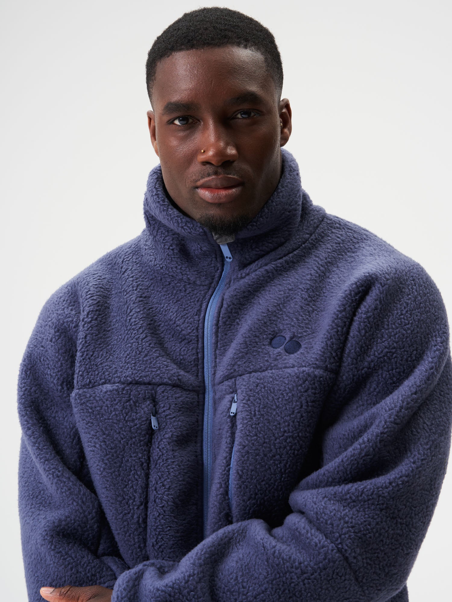 pinqponq-Fleece-Jacket-Men-Future-Dusk-model-front-detail