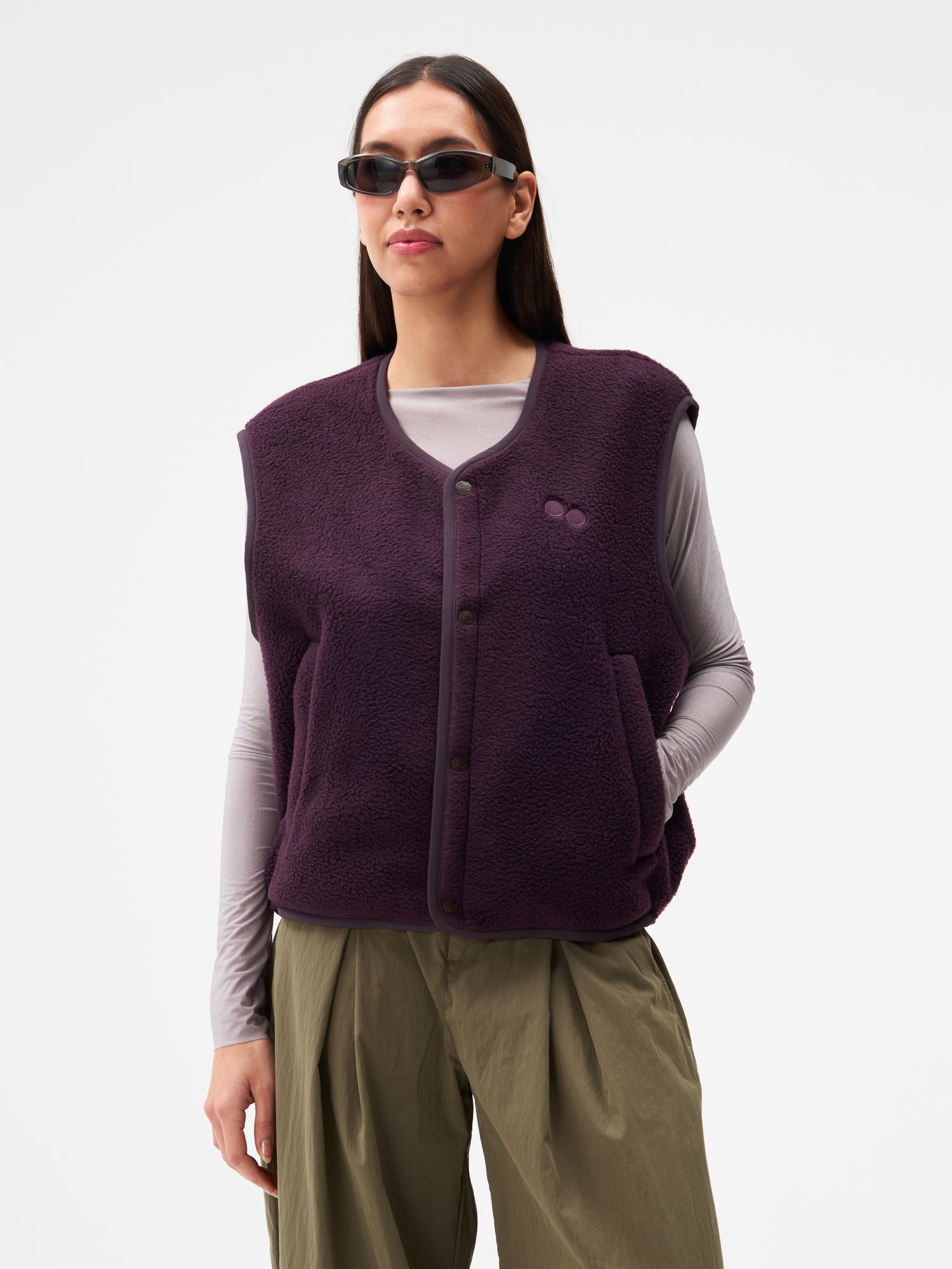 Fleece Vest - Midnight Plum (Female)