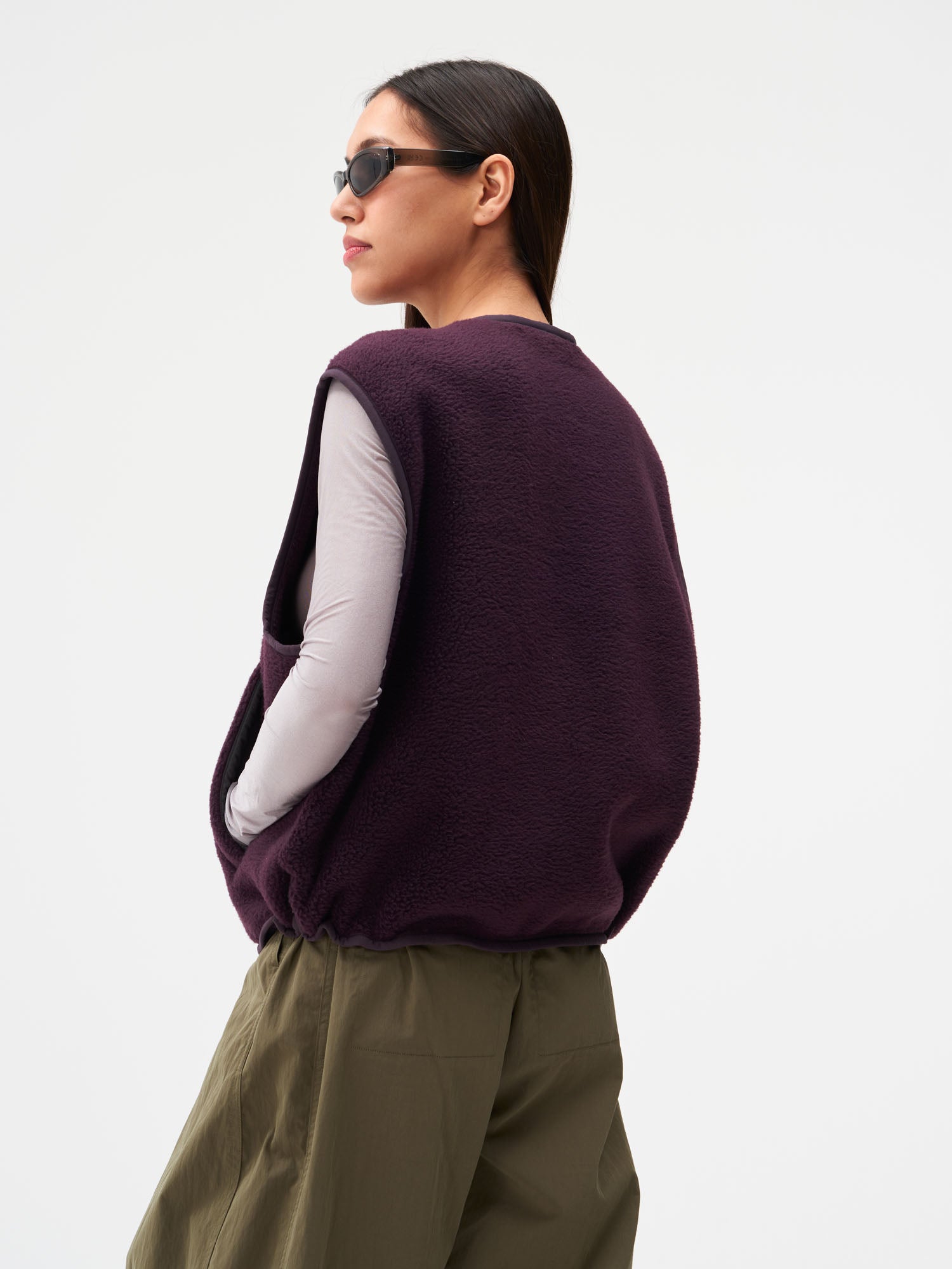 Fleece Vest - Midnight Plum (Female)
