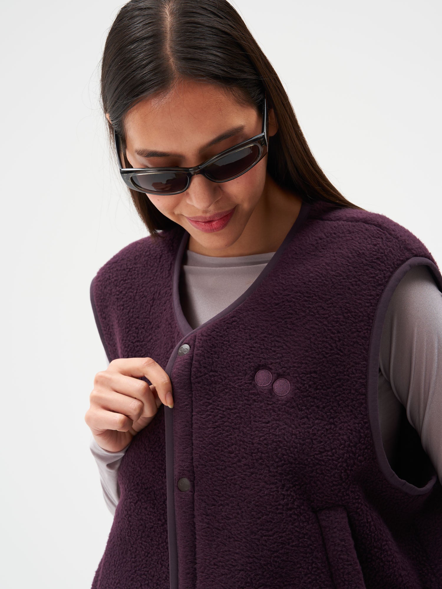 Fleece Vest - Midnight Plum (Female)