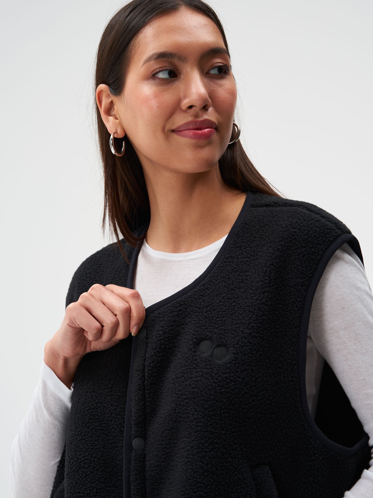 Fleece Vest - Peat Black (Female)