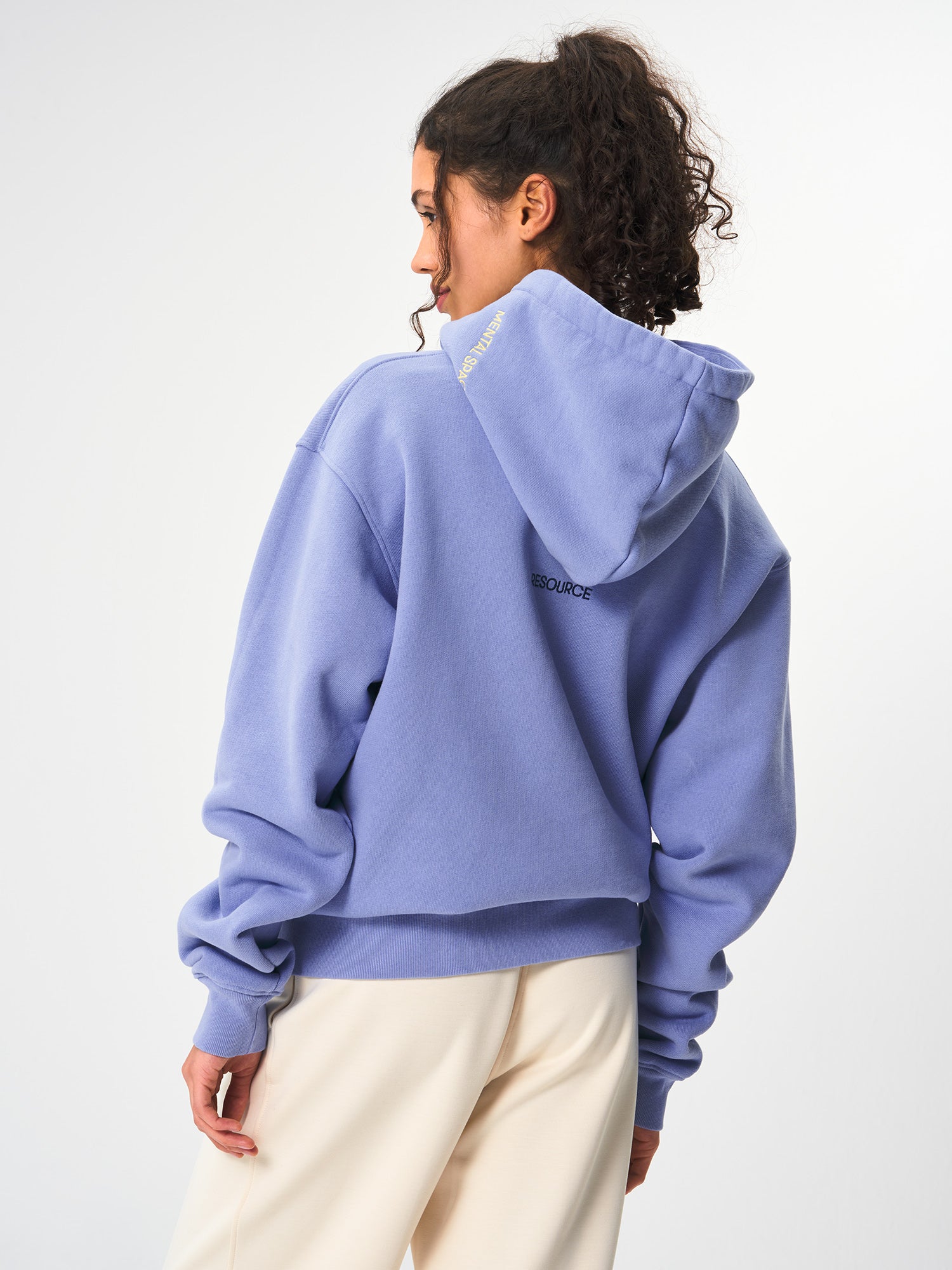 pinqponq-Hoodie-Unisex-Pool-Blue-model-back