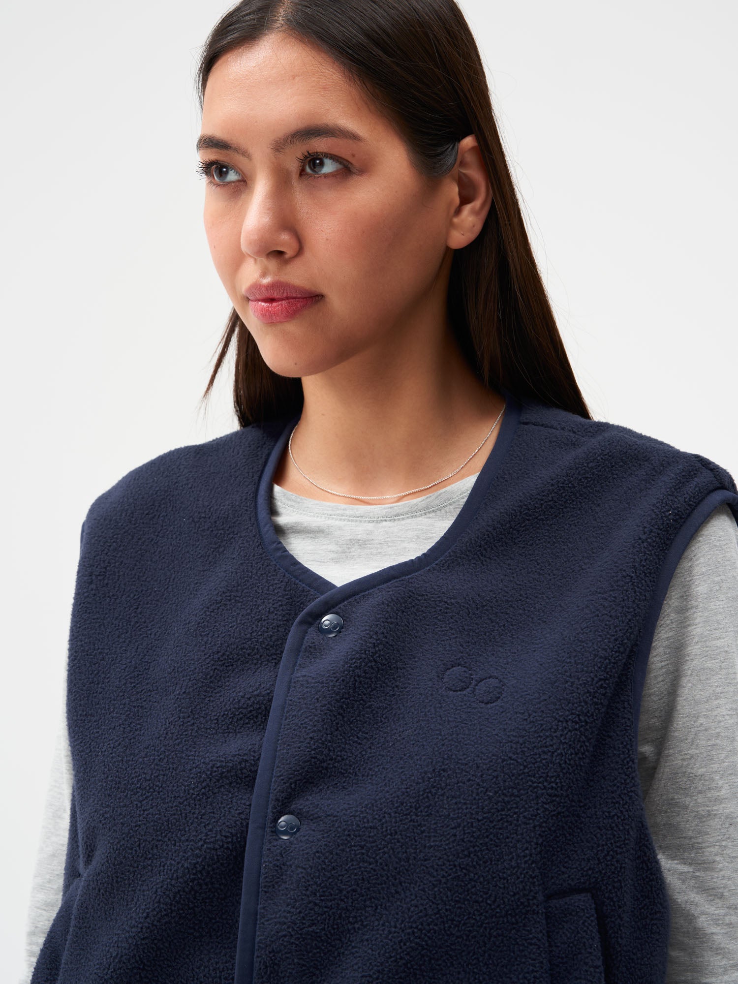 Reversible Fleece Vest - Fjord Navy (Female)
