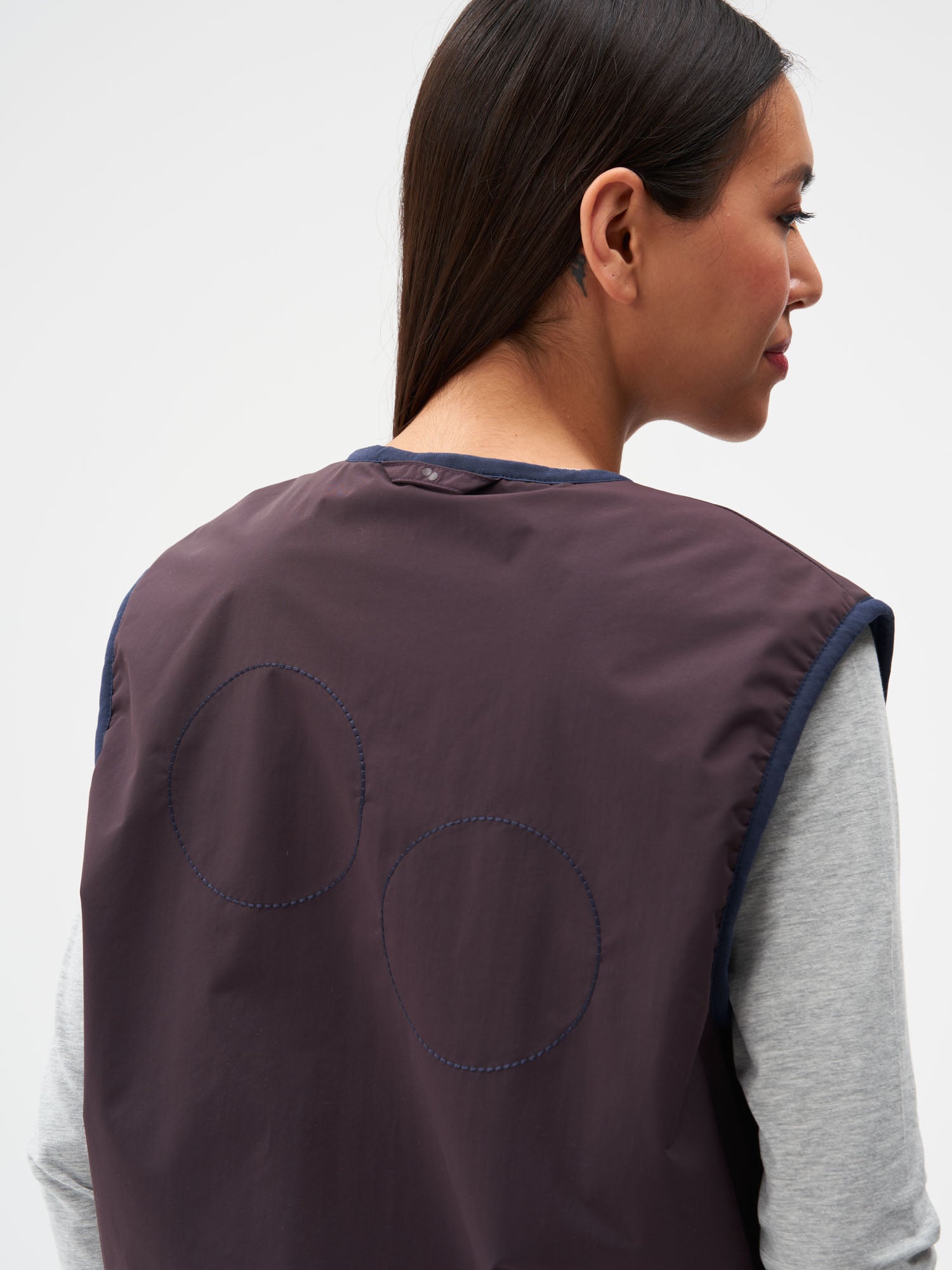 Reversible Fleece Vest - Fjord Navy (Female)