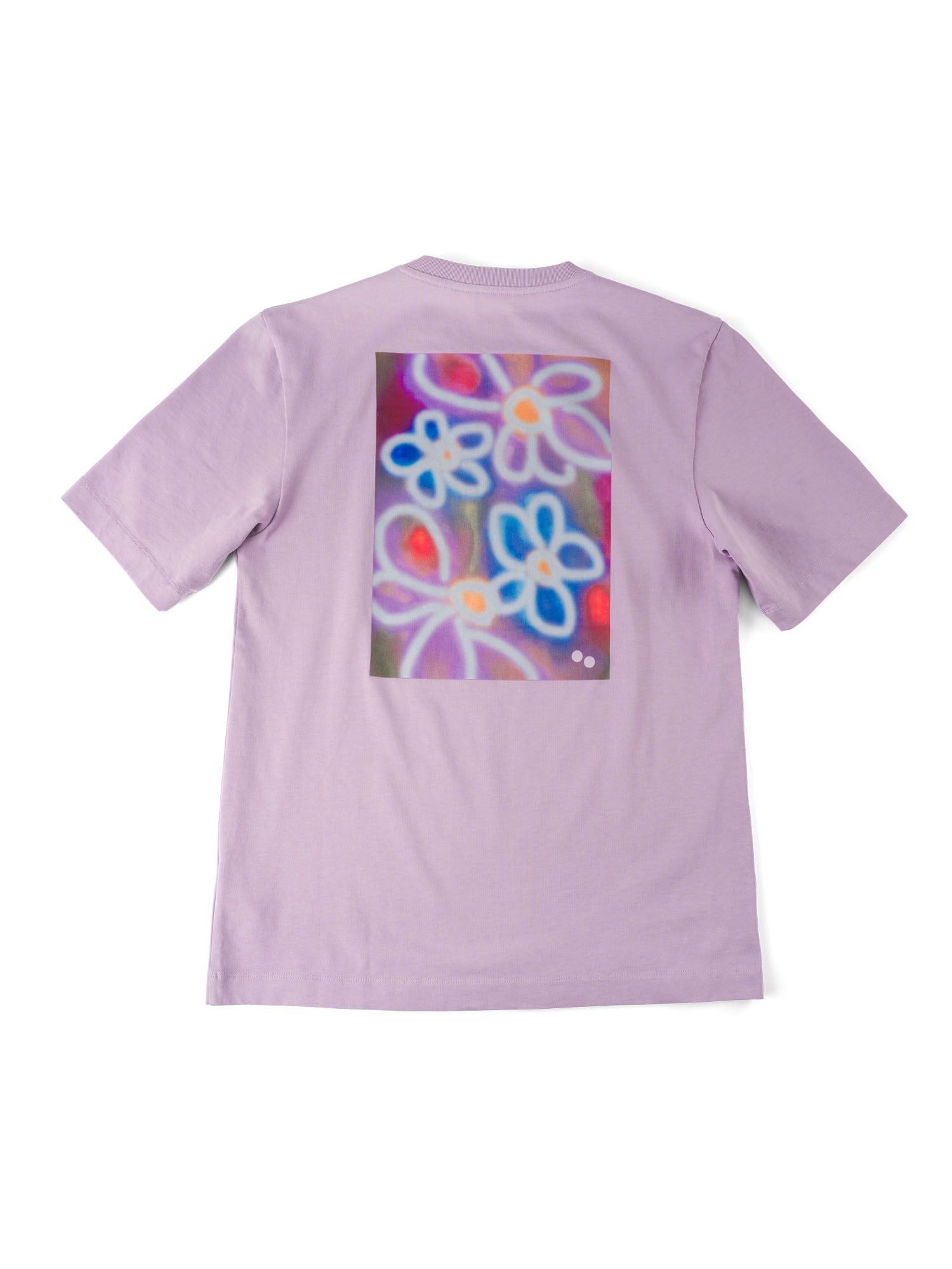 T-Shirt Cotton Graphic - Dusted Flowers Lilac (Male)
