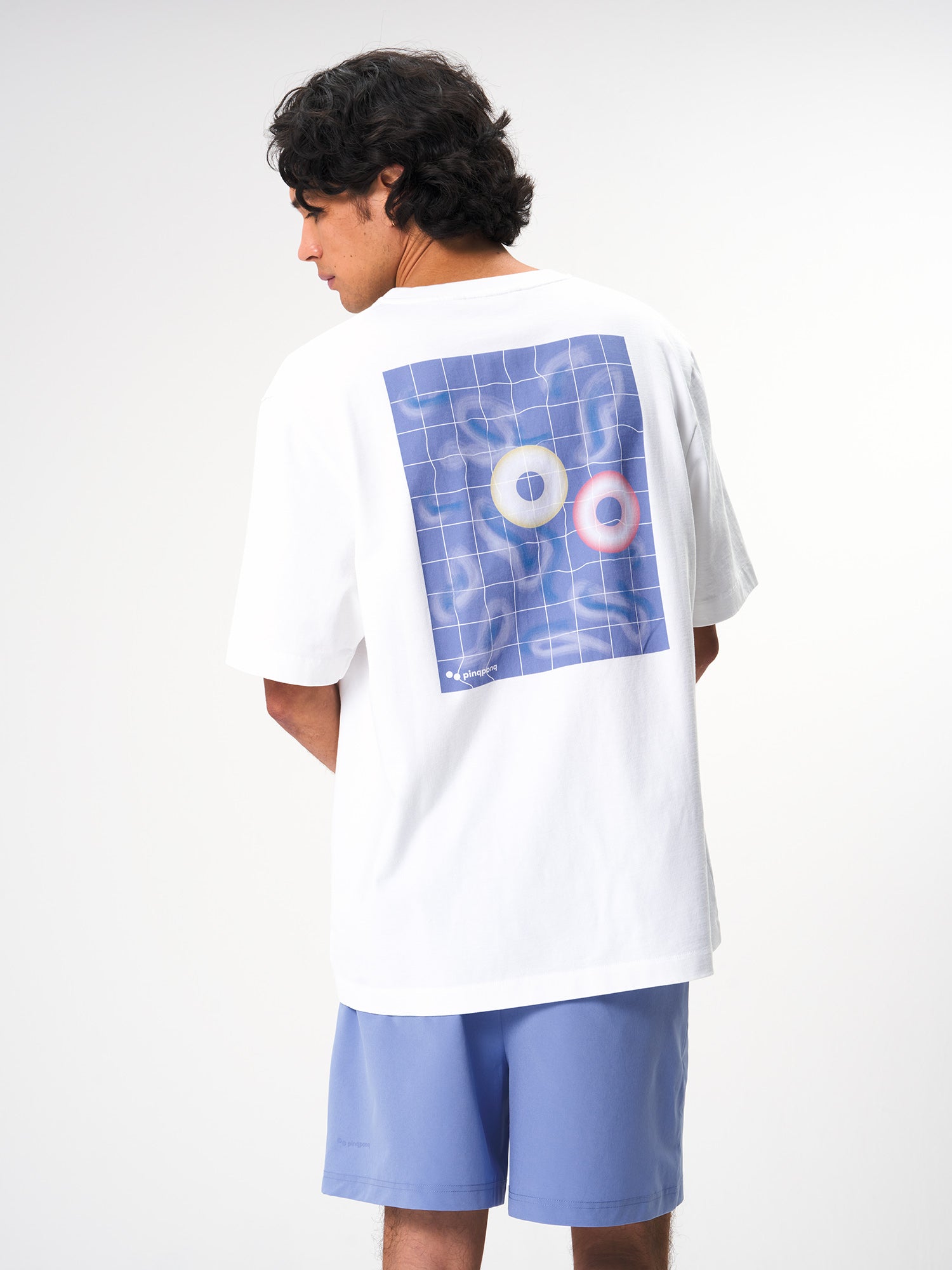 pinqponq-Tshirt-Cotton-Graphic-Men-Dandelion-White-Resort-model-back