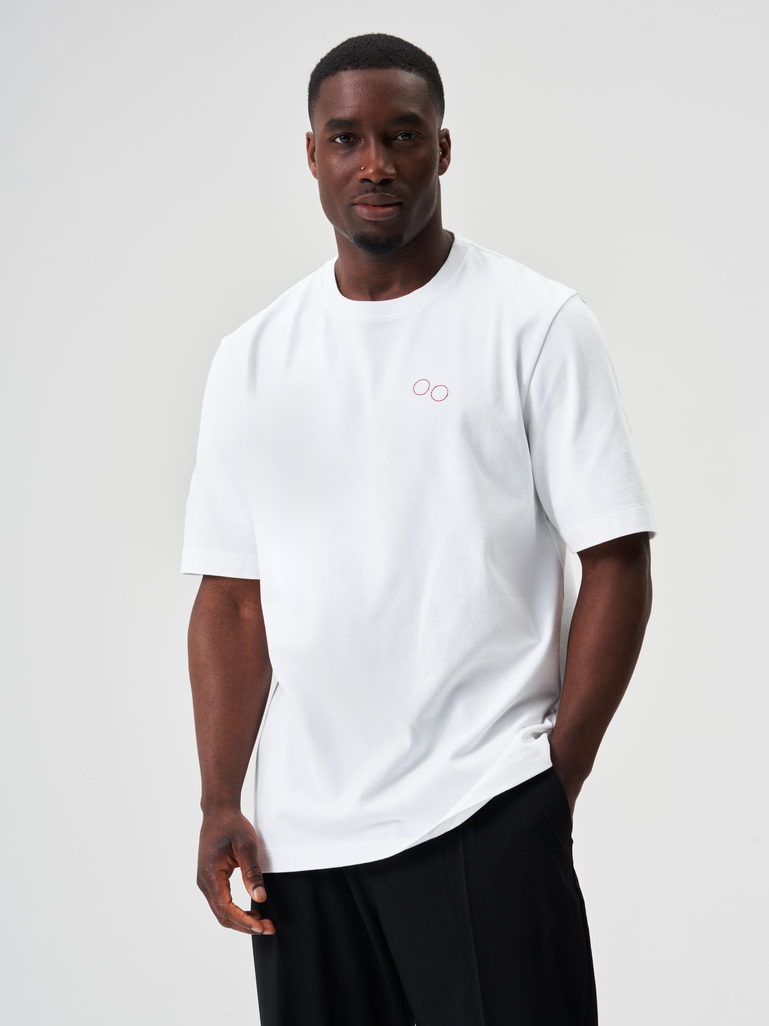pinqponq-T-Shirt-Graphic-Men-Dandelion-White-Pelle-Cass-Tennis-model-front