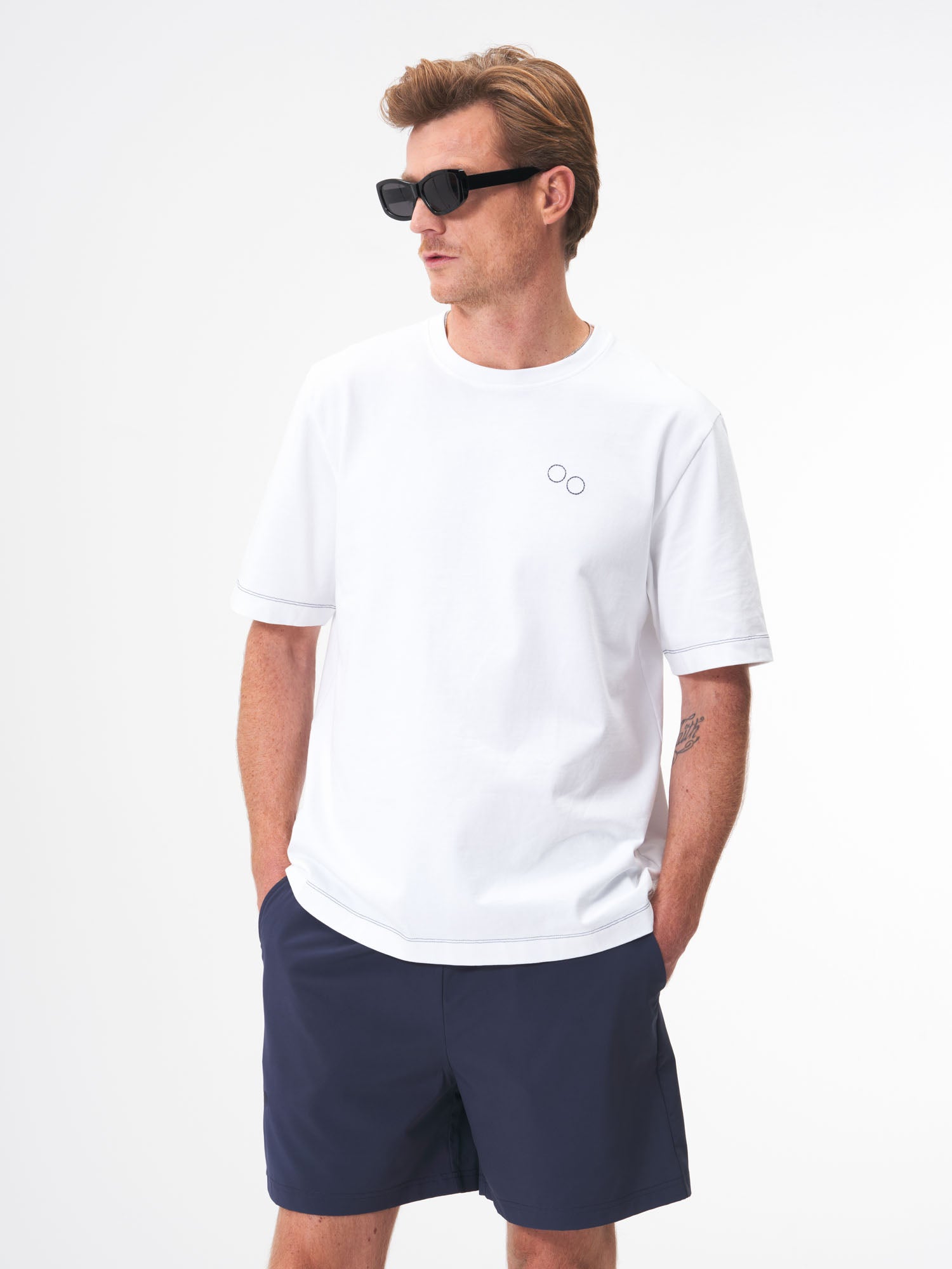 T-Shirt Cotton Graphic - Crafted White (Male)