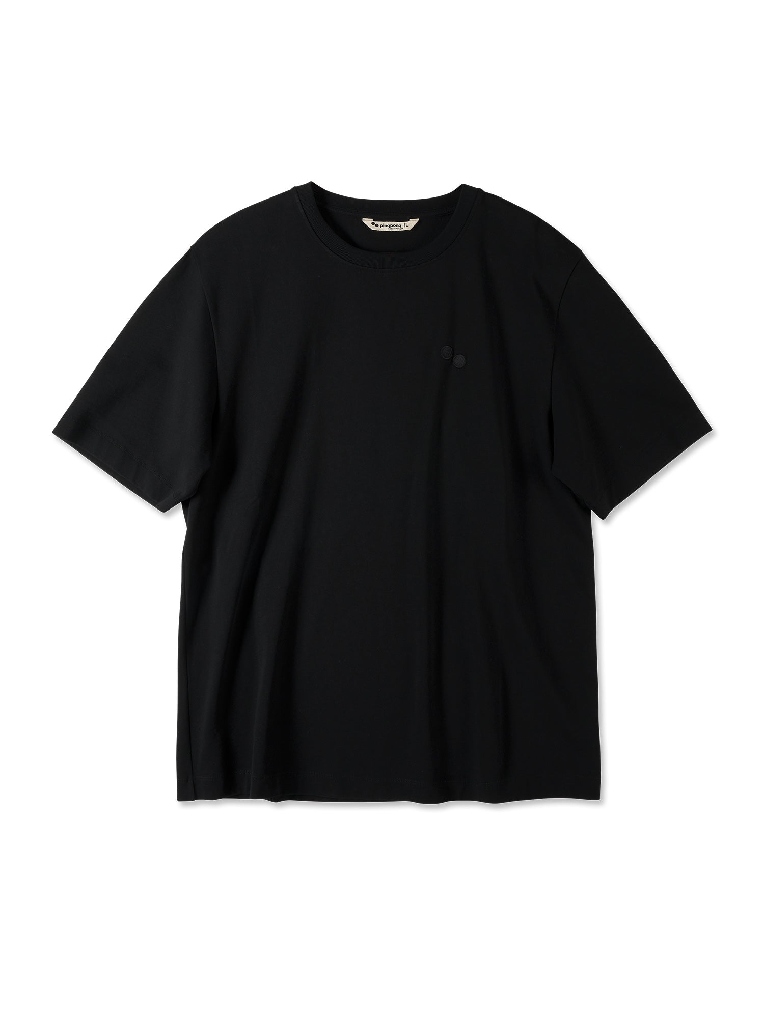 pinqponq-Tshirt-Cotton-Men-Black-front