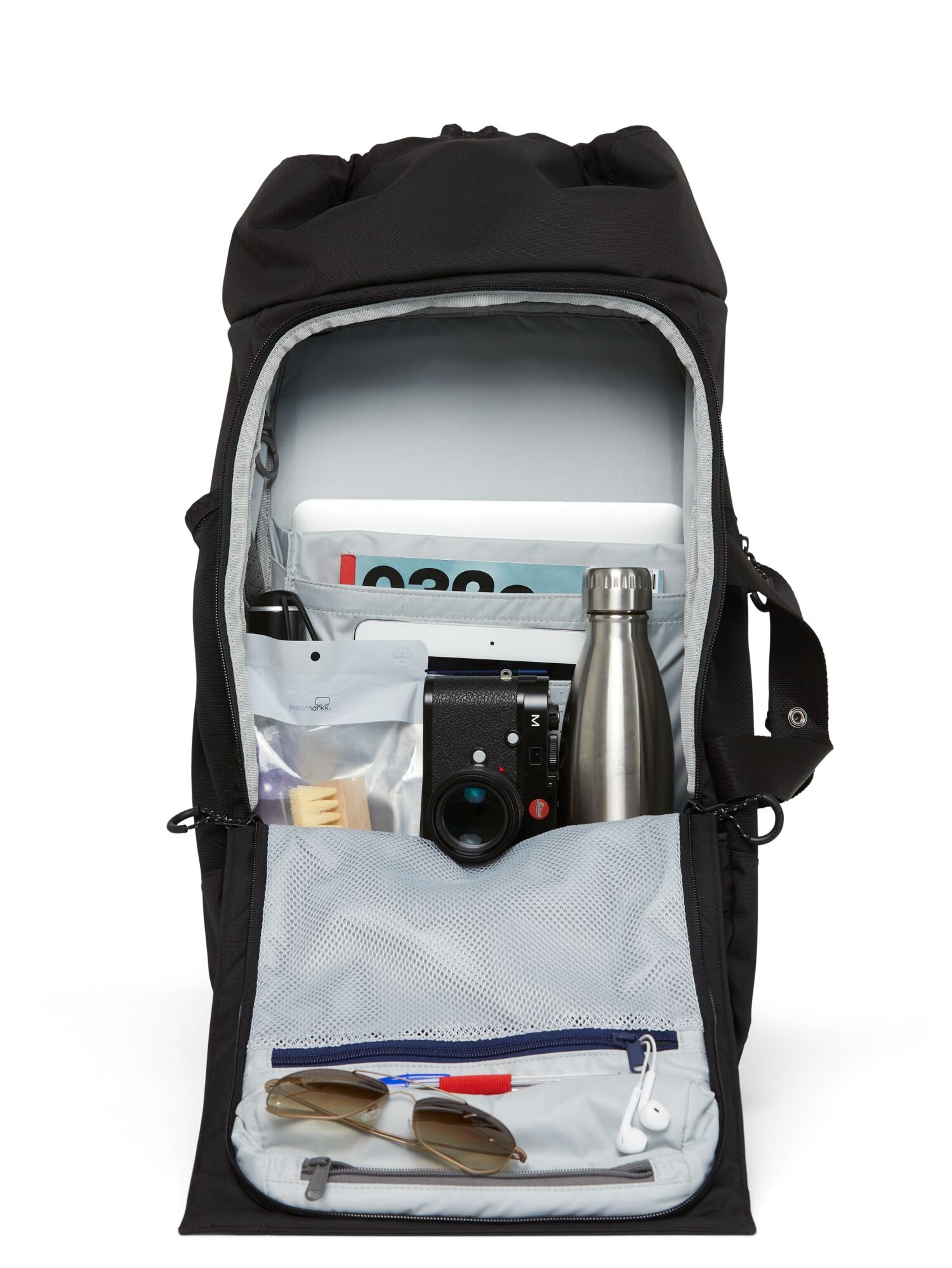 pinqponq-backpack-blok-large-rooted-black-open