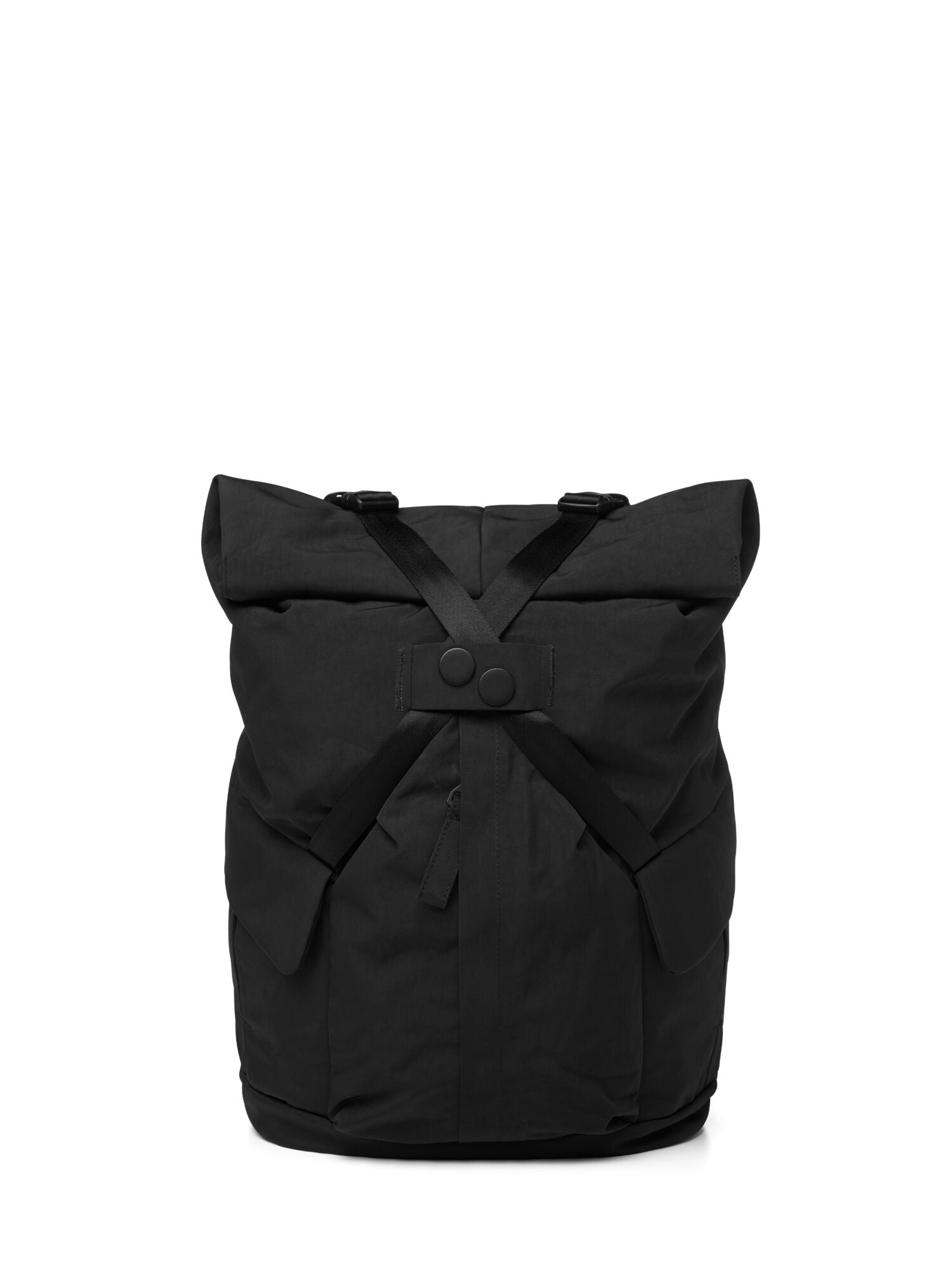 pinqponq-backpack-Kross-Crinkle-Black-front