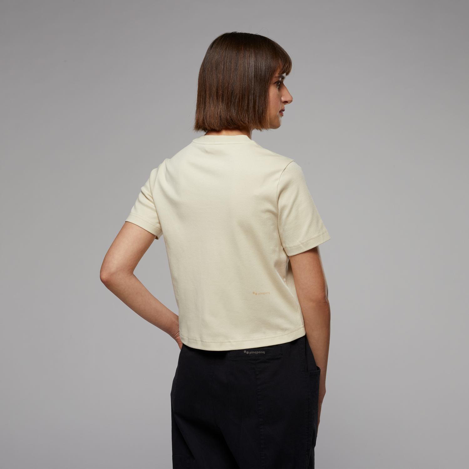 pinqponq-T-Shirt-Women-Sand-Beige-model-back