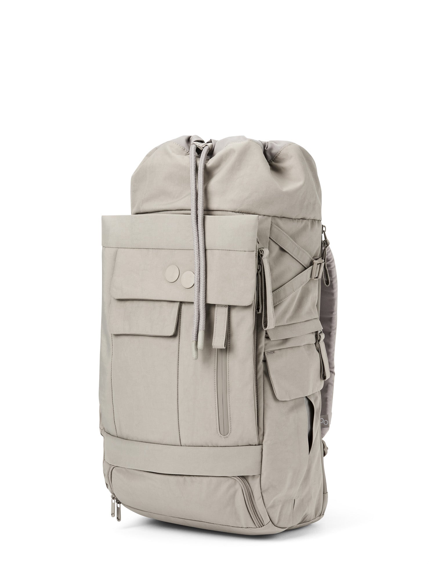 pinqponq-backpack-Blok-Medium-Crinkle-Taupe-front