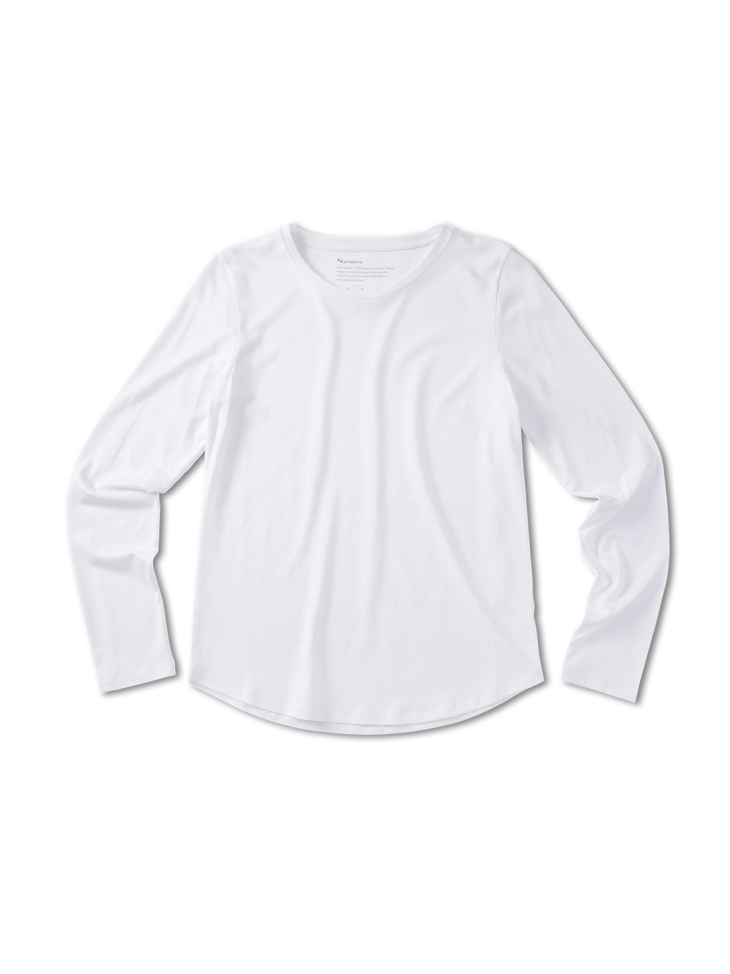pinqponq-Longsleeve-Tencel-Cotton-Women-Inspire-Wooden-White-front