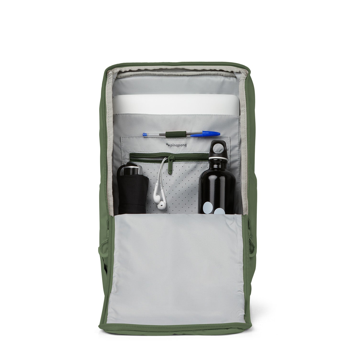 pinqponq-backpack-Purik-Forester-Olive-open