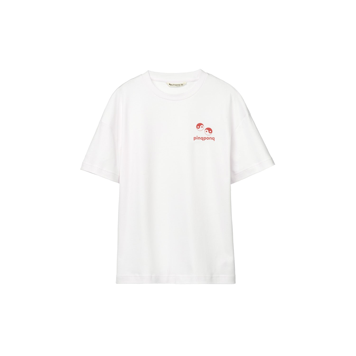 pinqponq-T-Shirt-Unisex-Dandelion-White-Yin-Yang-unisex-front
