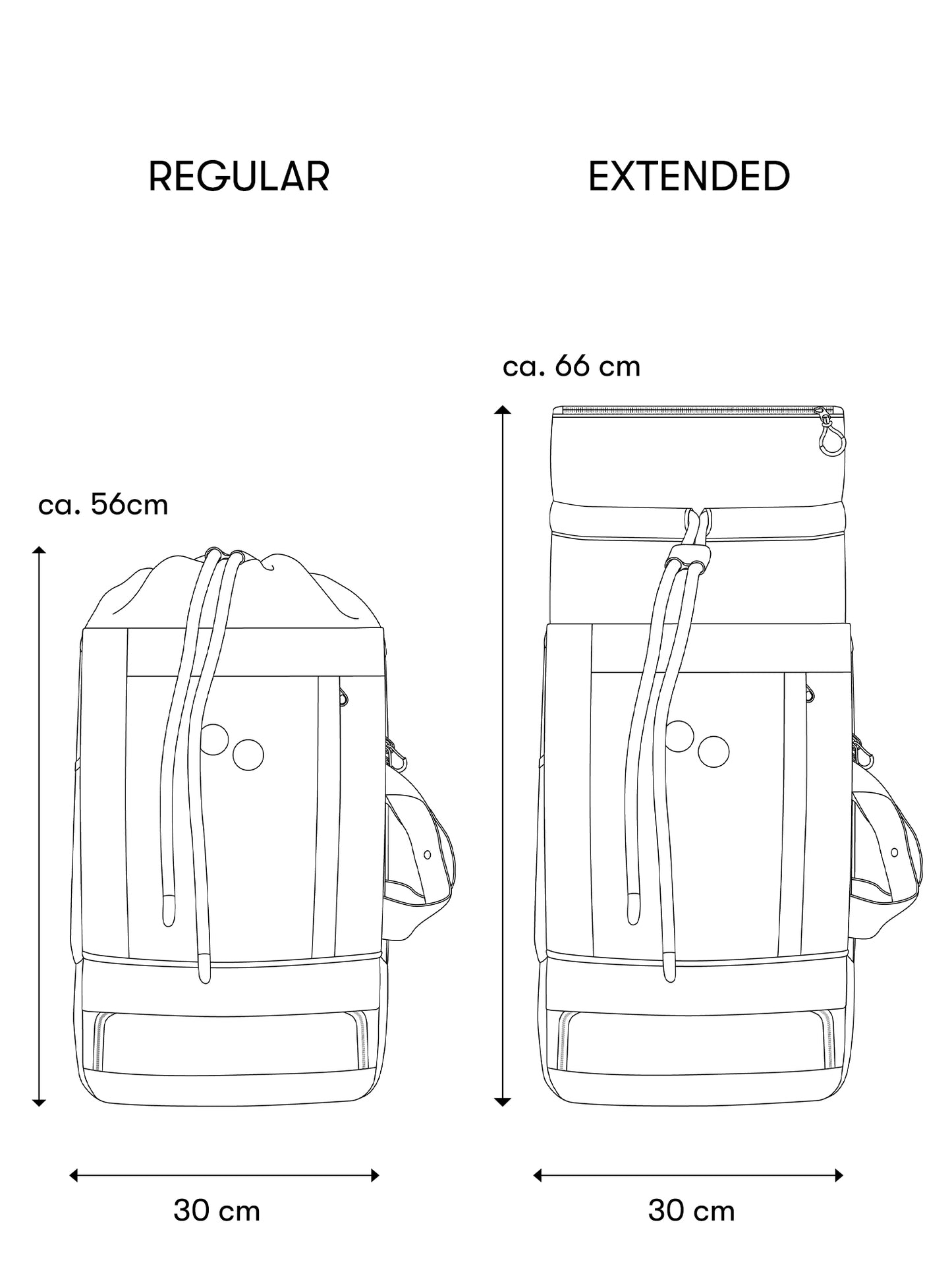 pinqponq-backpack-Blok-Medium-Crinkle-Taupe-model-comparison