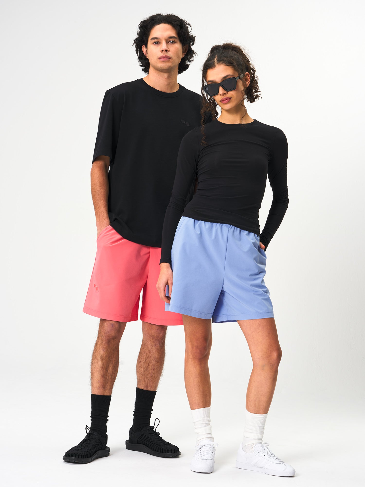 pinqponq-Active-Shorts-Pool-Blue-models-front