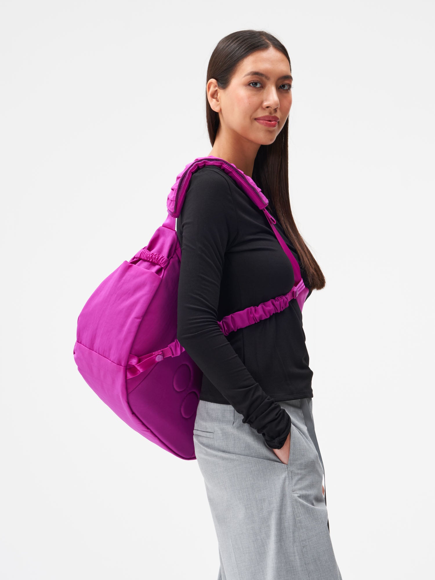Krumm Large - Crinkle Fuchsia