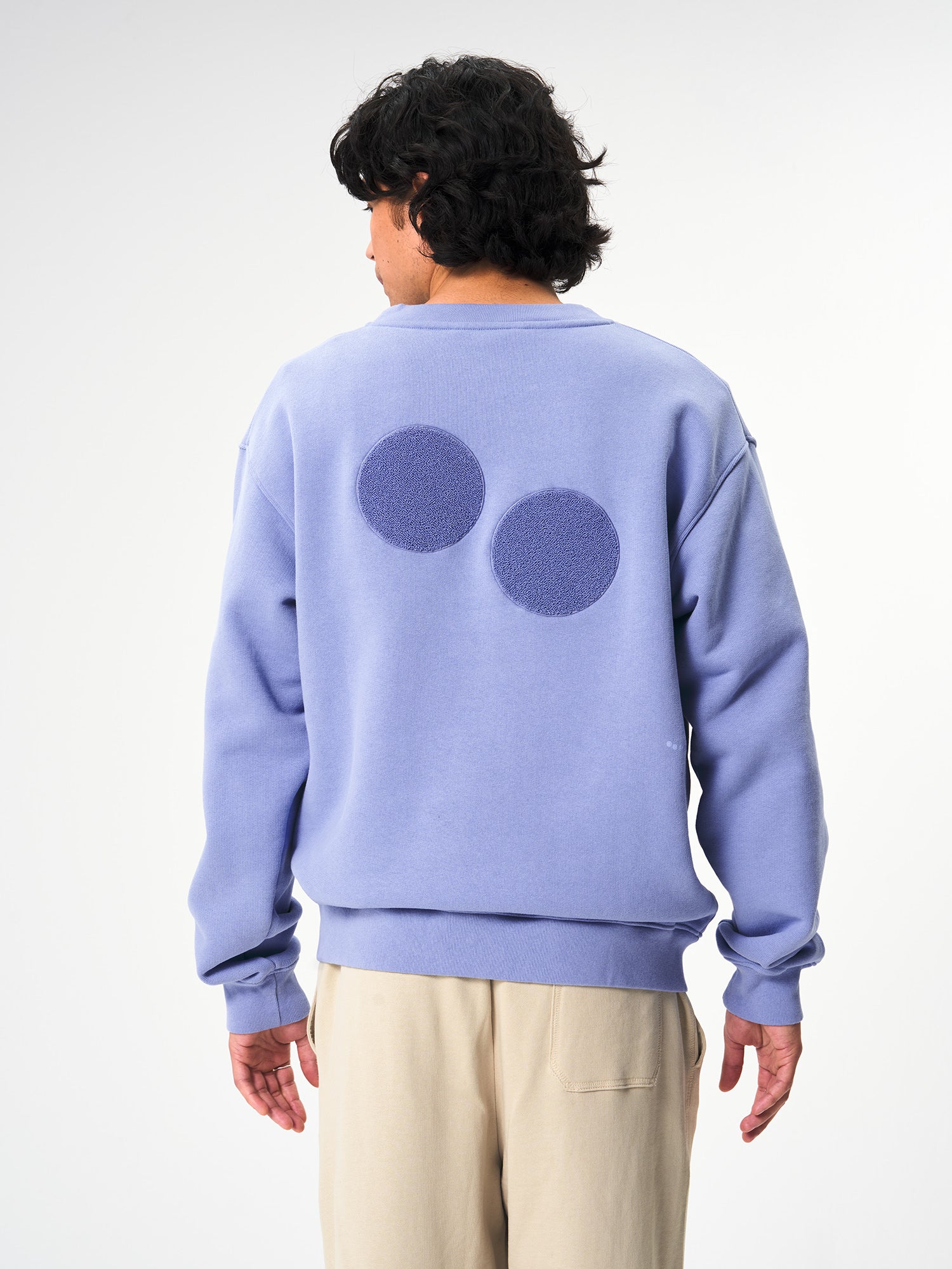 pinqponq-Sweatshirt-Unisex-Pool-Blue-model-back