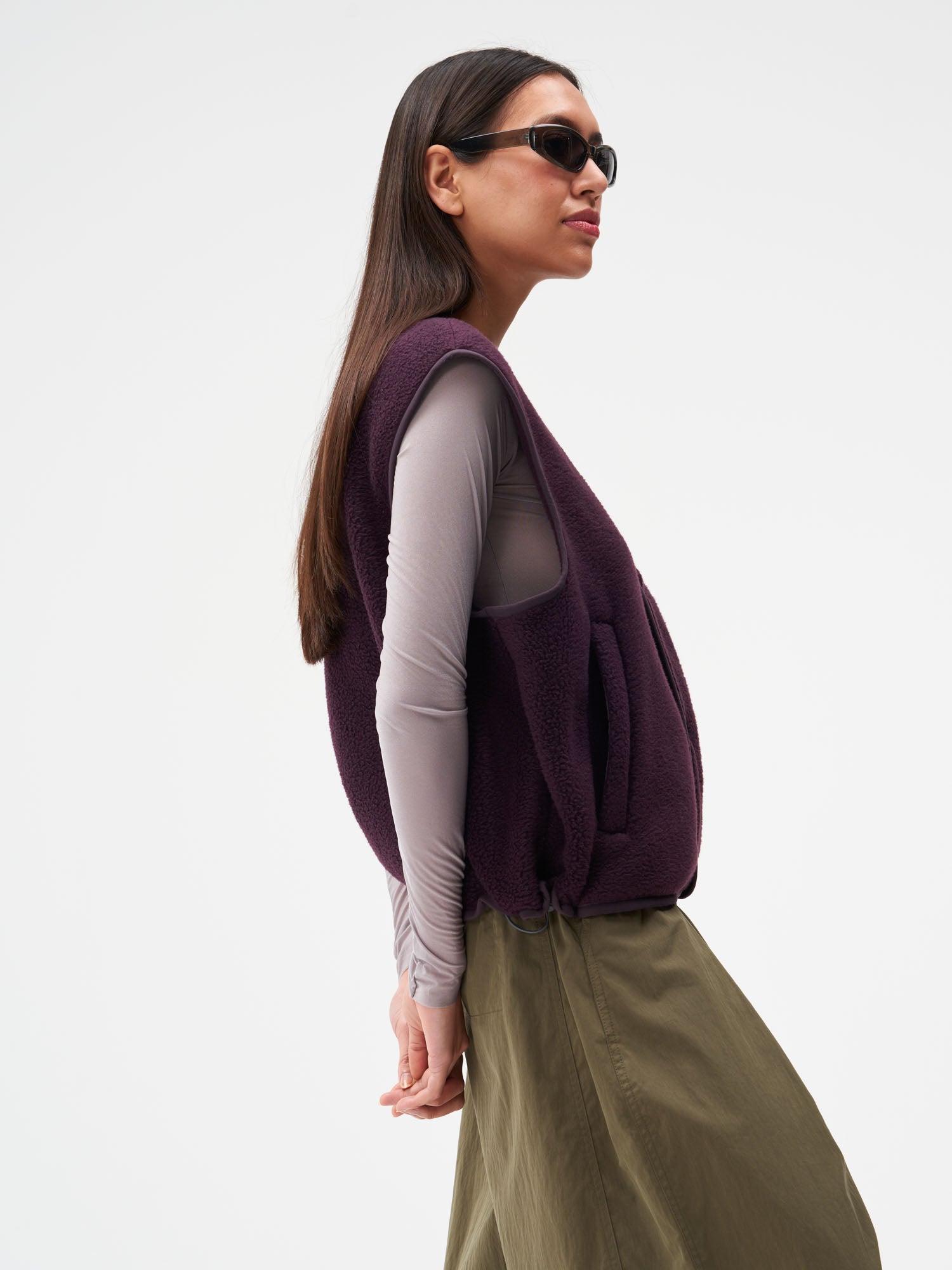 Fleece Vest - Midnight Plum (Female)
