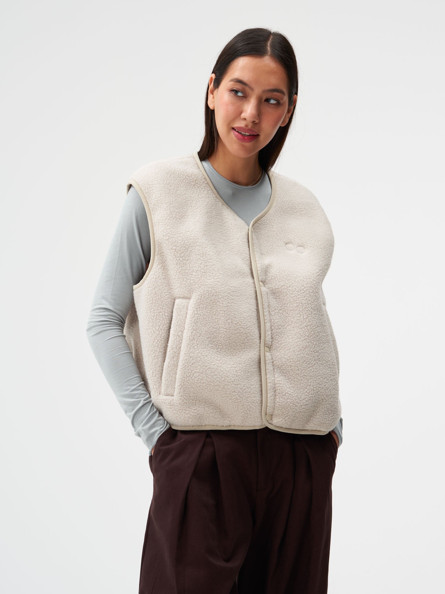 Fleece Vest - Cliff Beige (Female)