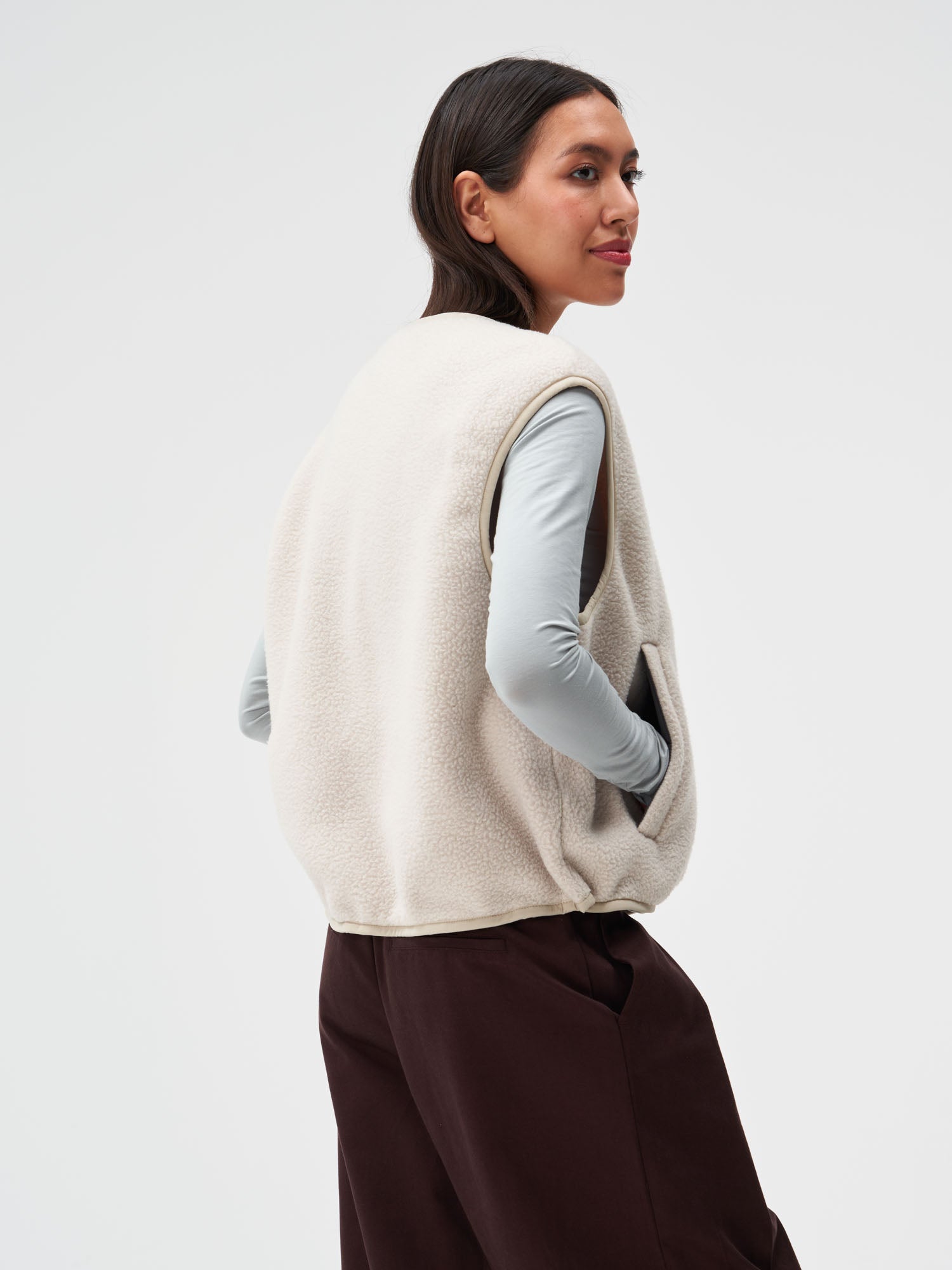 Fleece Vest - Cliff Beige (Female)