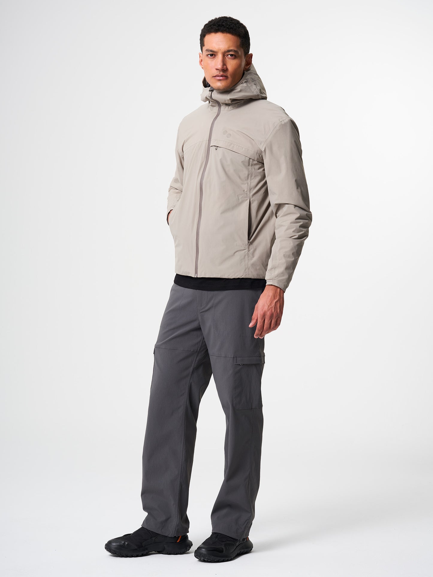 pinqponq-Hoodie-Jacket-Men-Cement-Taupe-model-front