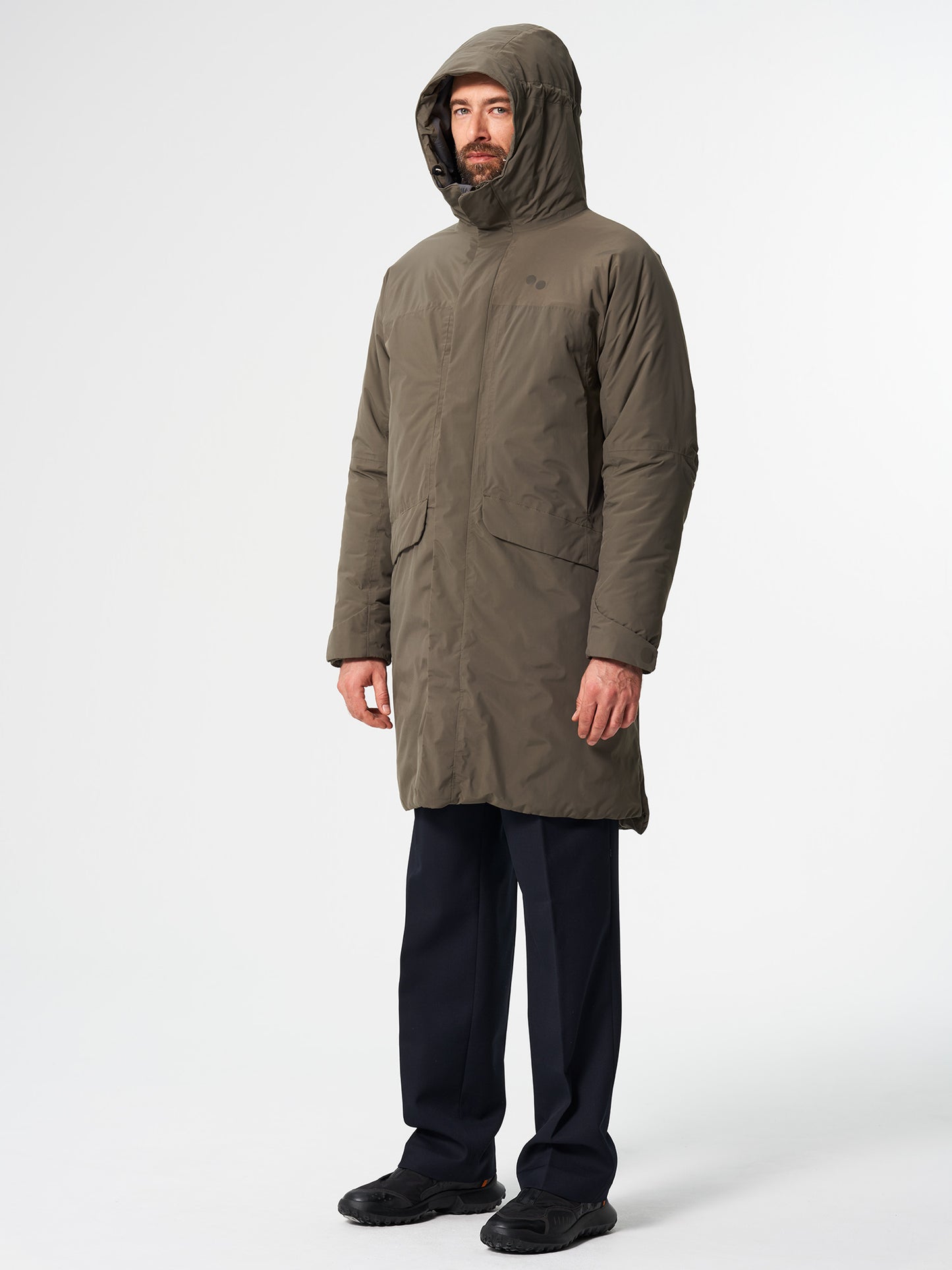 pinqponq-Parka-Unisex-Coffee-Brown-model-front