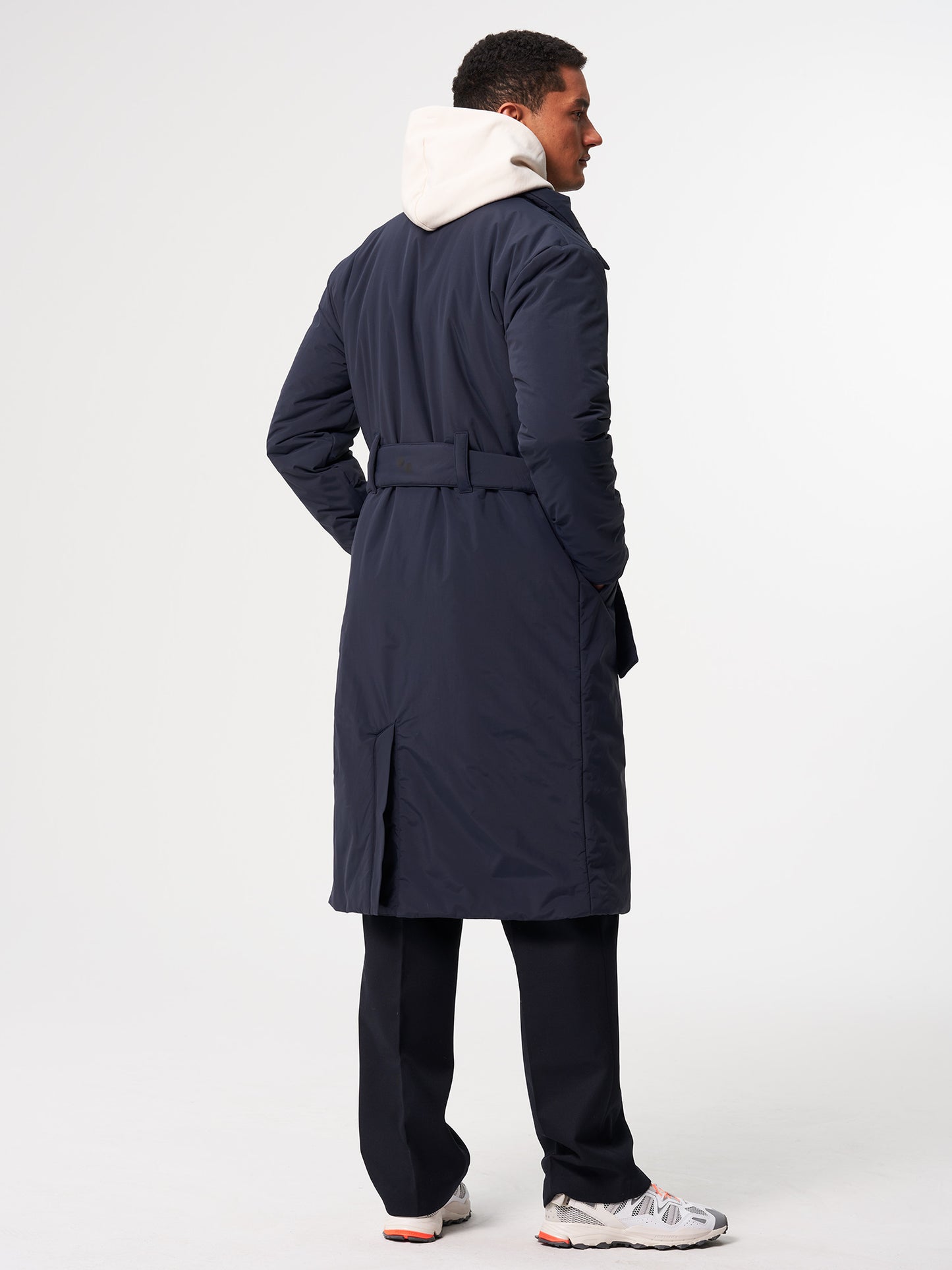 pinqponq-Padded-Trench-Coat-Fjord-Navy-model-back