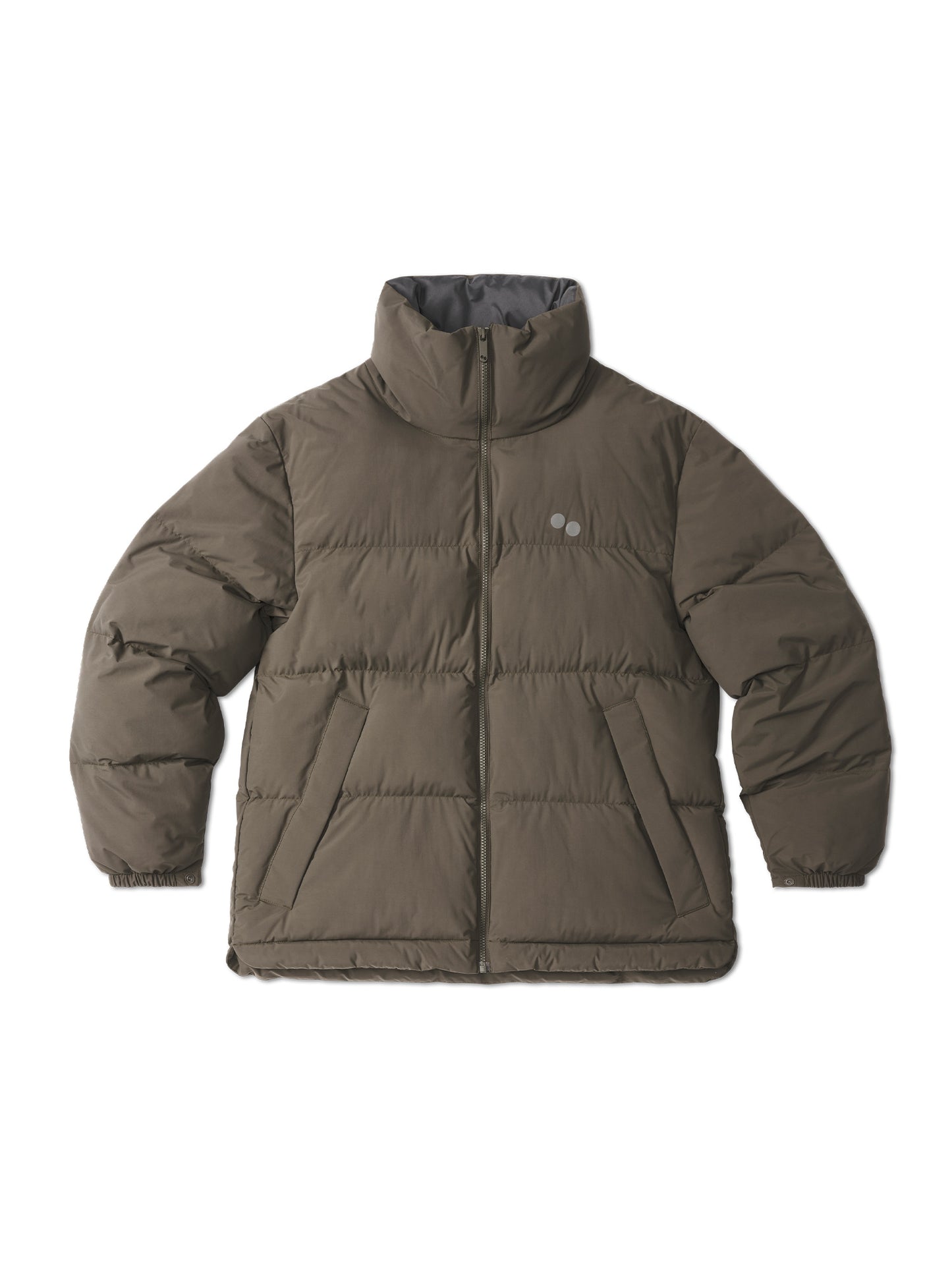 pinqponq-Puffer-Jacket-Unisex-Coffee-Brown-front