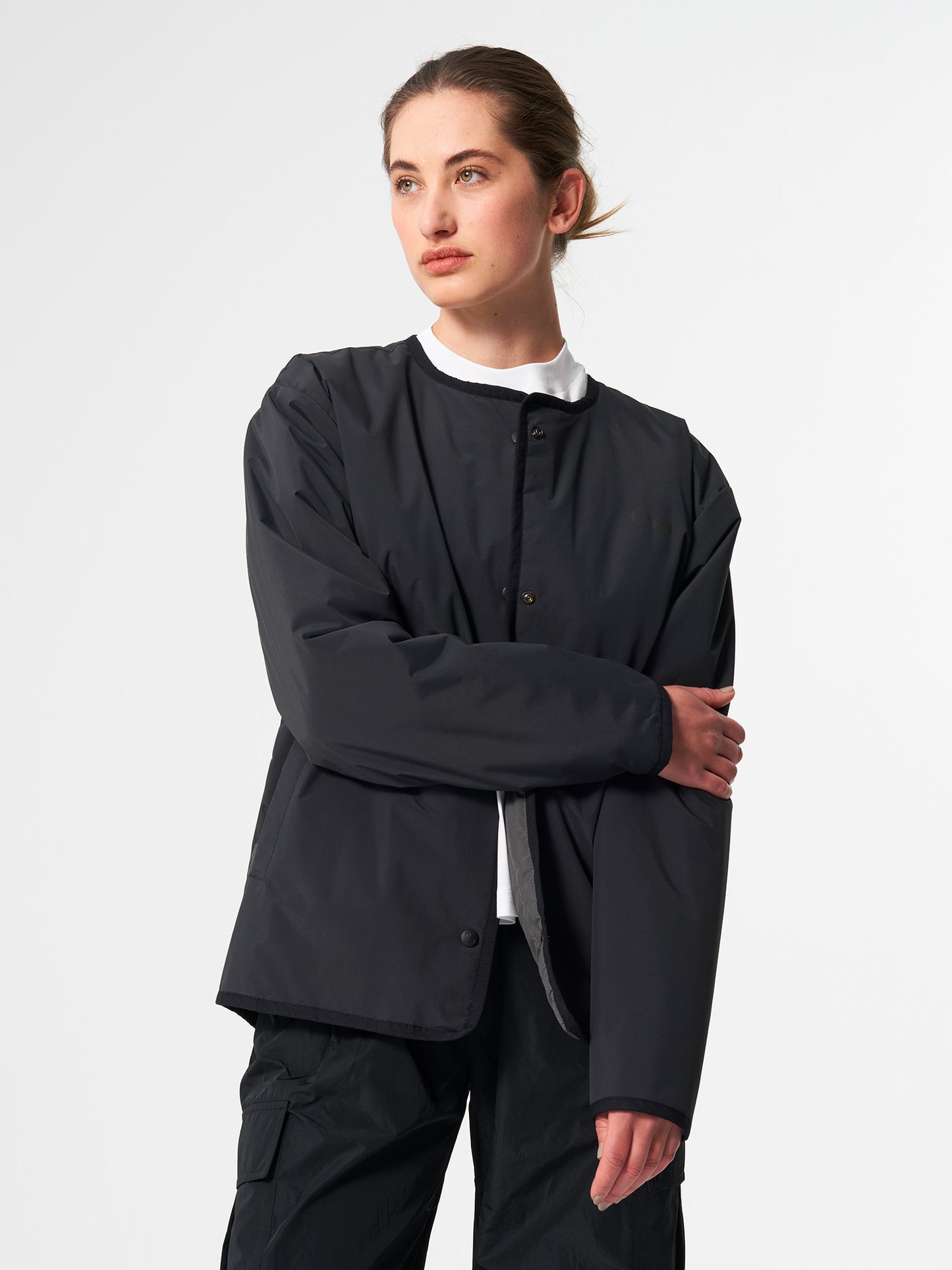 pinqponq-Reversible-Jacket-Unisex-Tune-Black-model-front