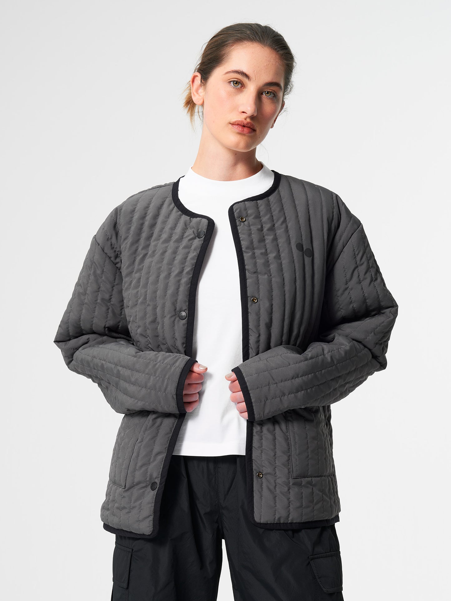 pinqponq-Reversible-Jacket-Unisex-Tune-Black-model-front