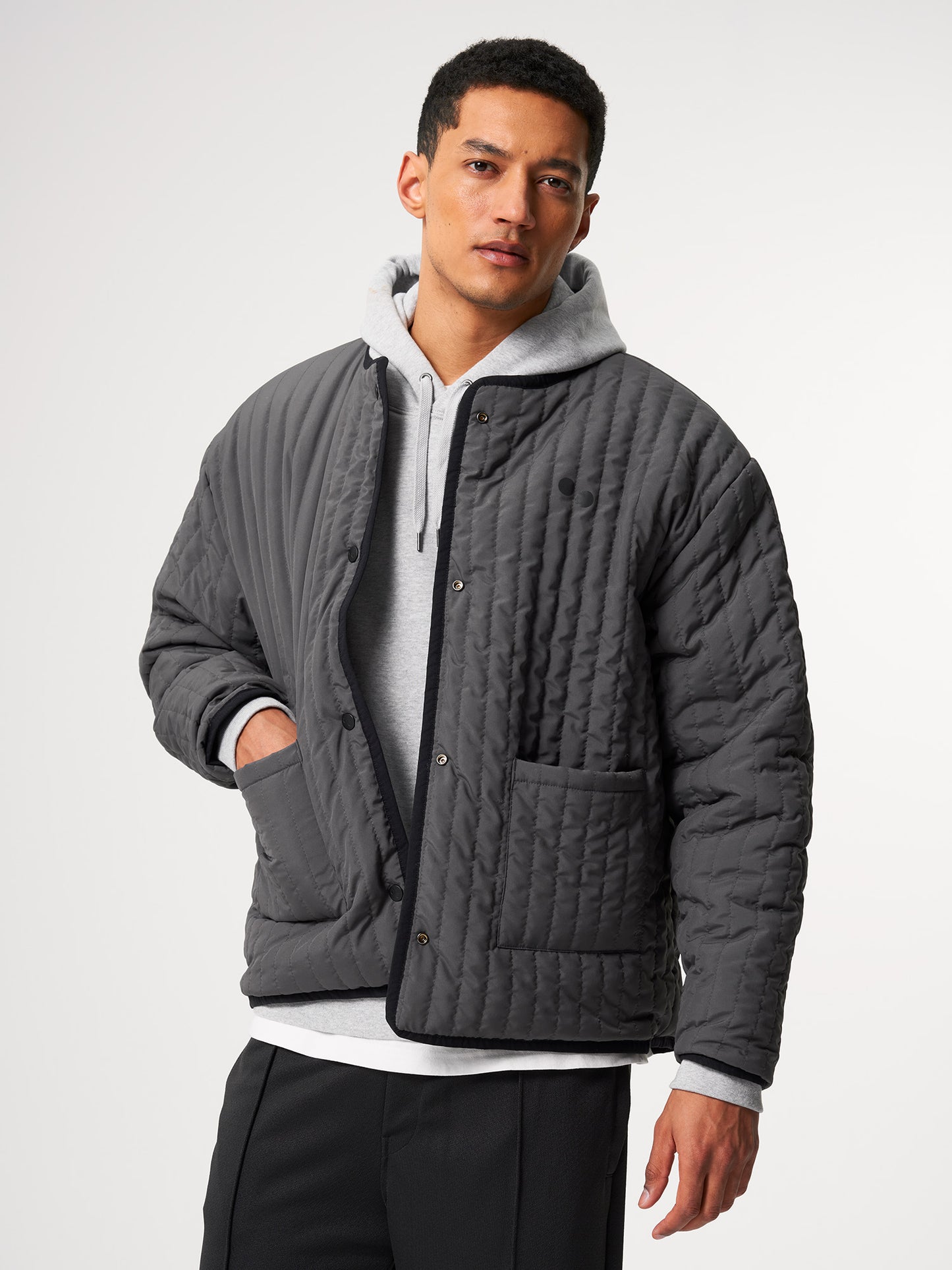 pinqponq-Reversible-Jacket-Unisex-Tune-Black-model-front