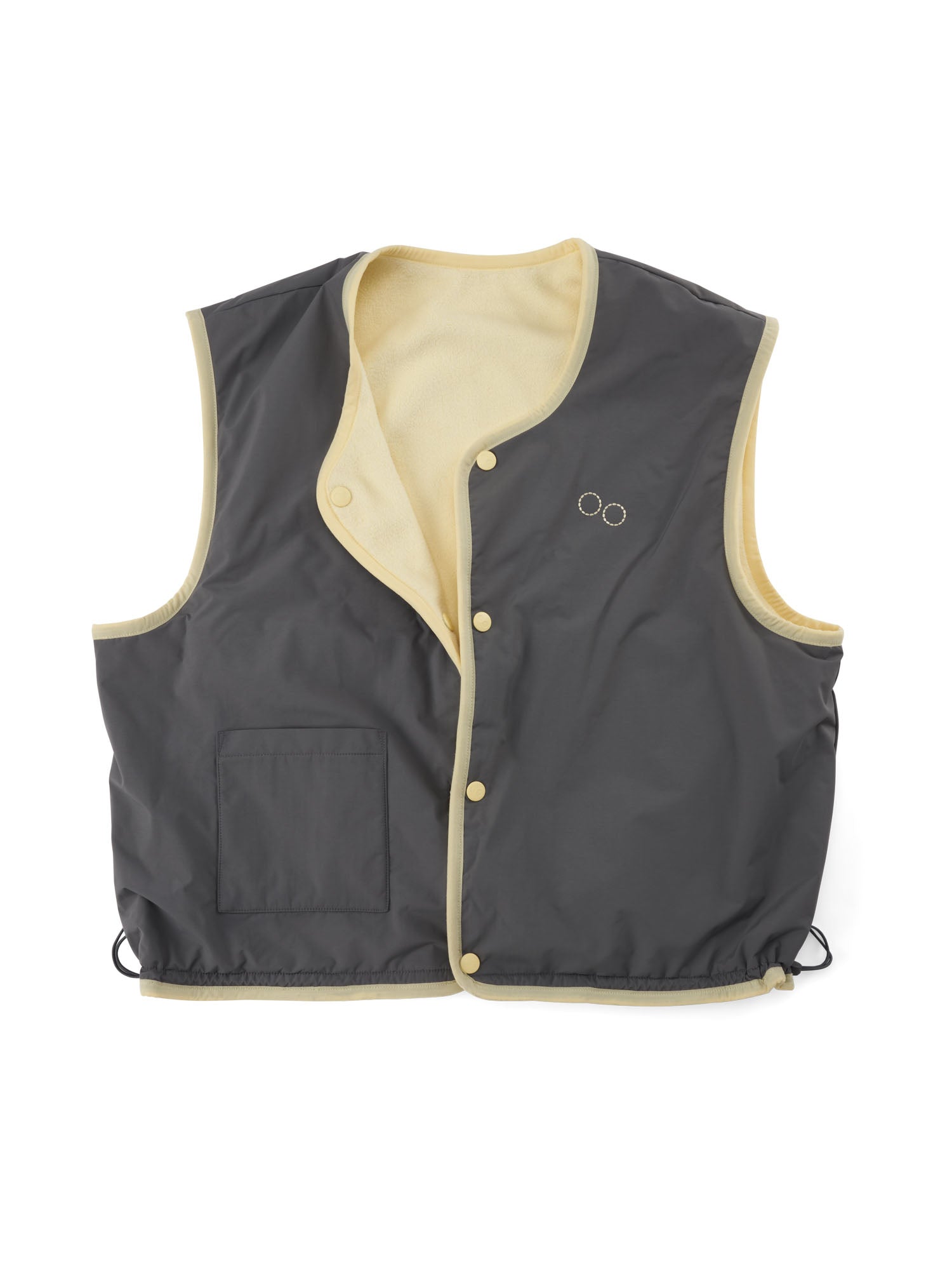 Reversible Fleece Vest - Butter Cream Yellow (Female)