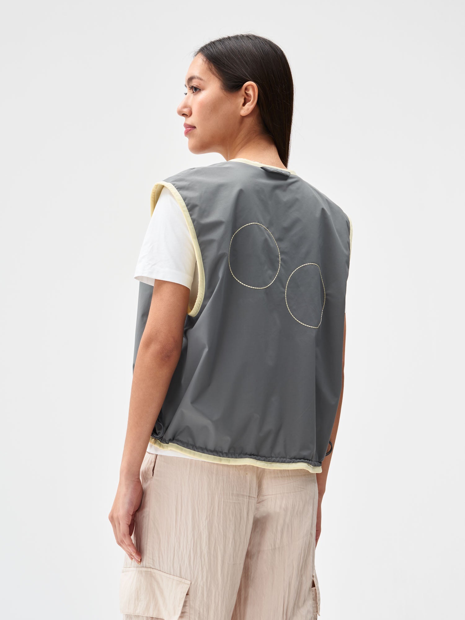 Reversible Fleece Vest - Butter Cream Yellow (Female)