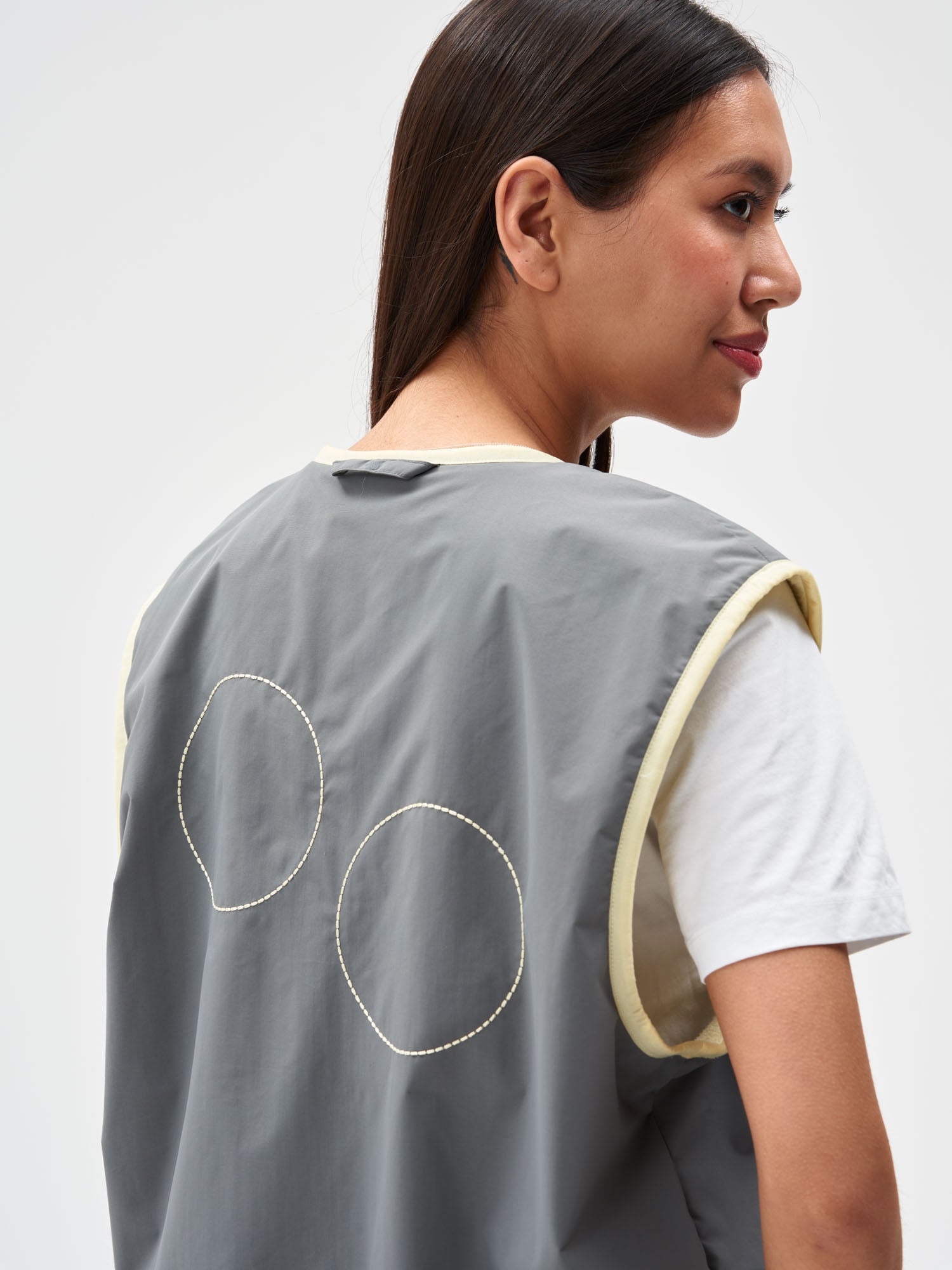 Reversible Fleece Vest - Butter Cream Yellow (Female)