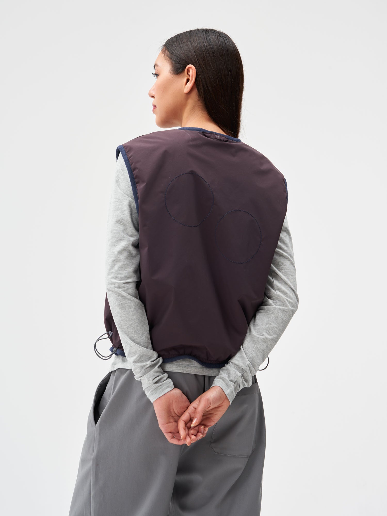 Reversible Fleece Vest - Fjord Navy (Female)
