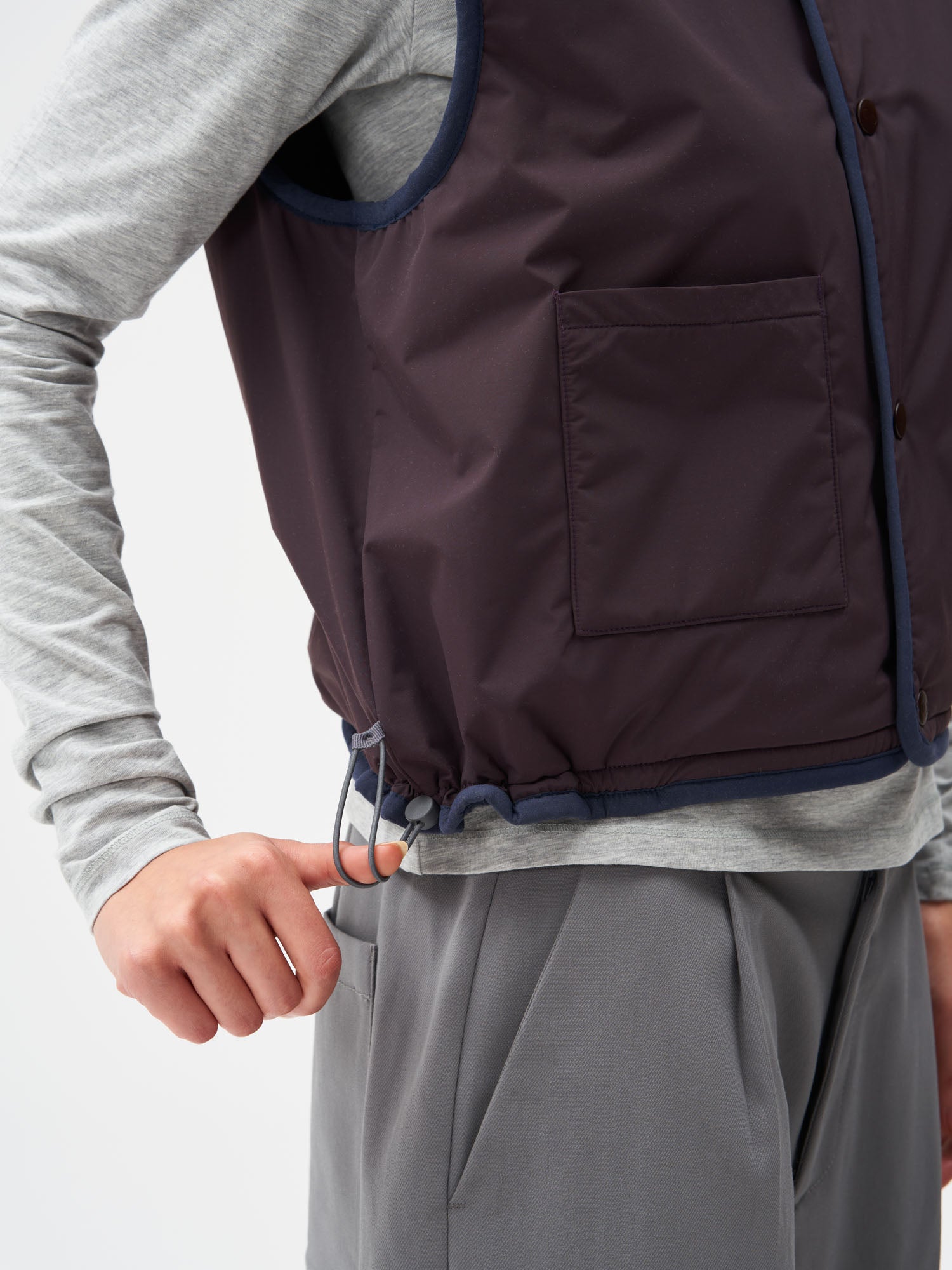 Reversible Fleece Vest - Fjord Navy (Female)