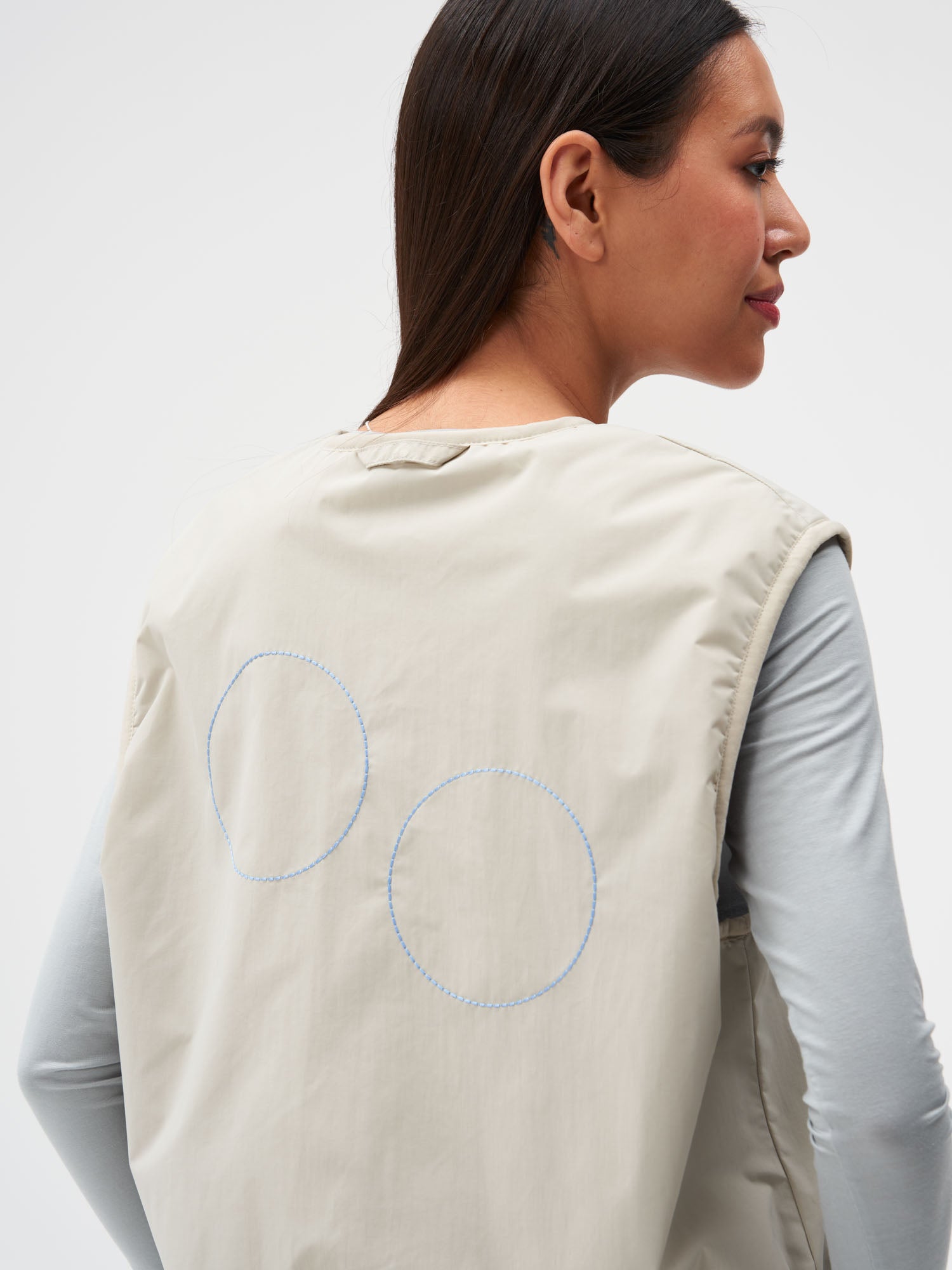 Reversible Fleece Vest - Cliff Beige (Female)