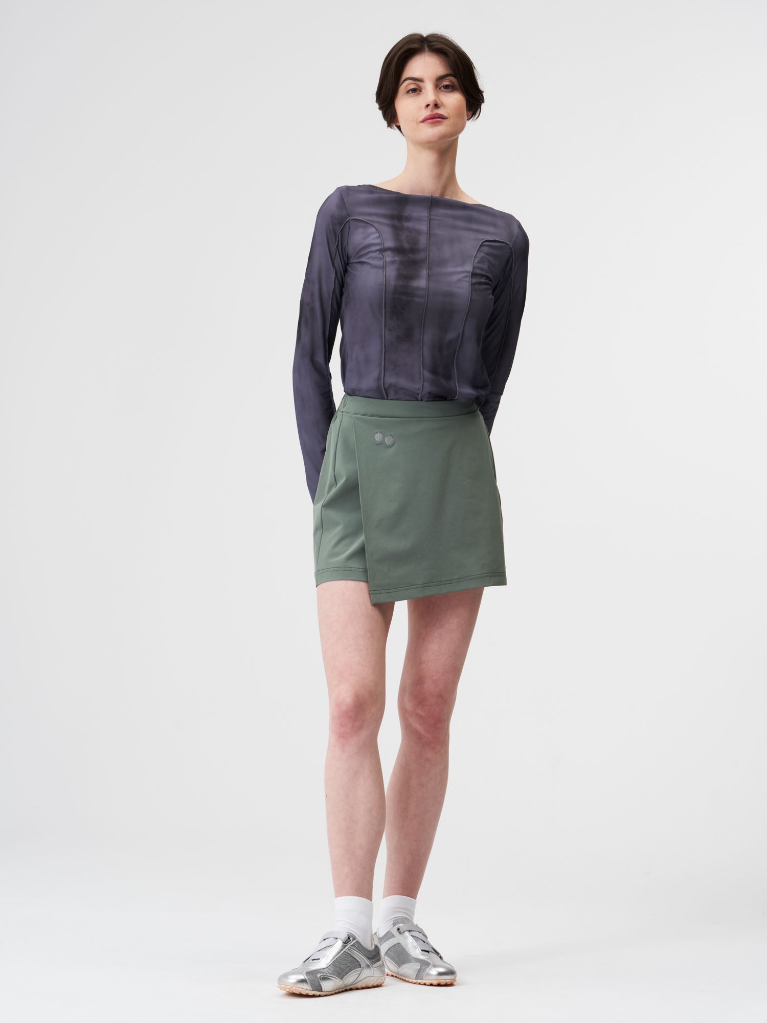 pinqponq-Skort-Desert-Sage-model-front