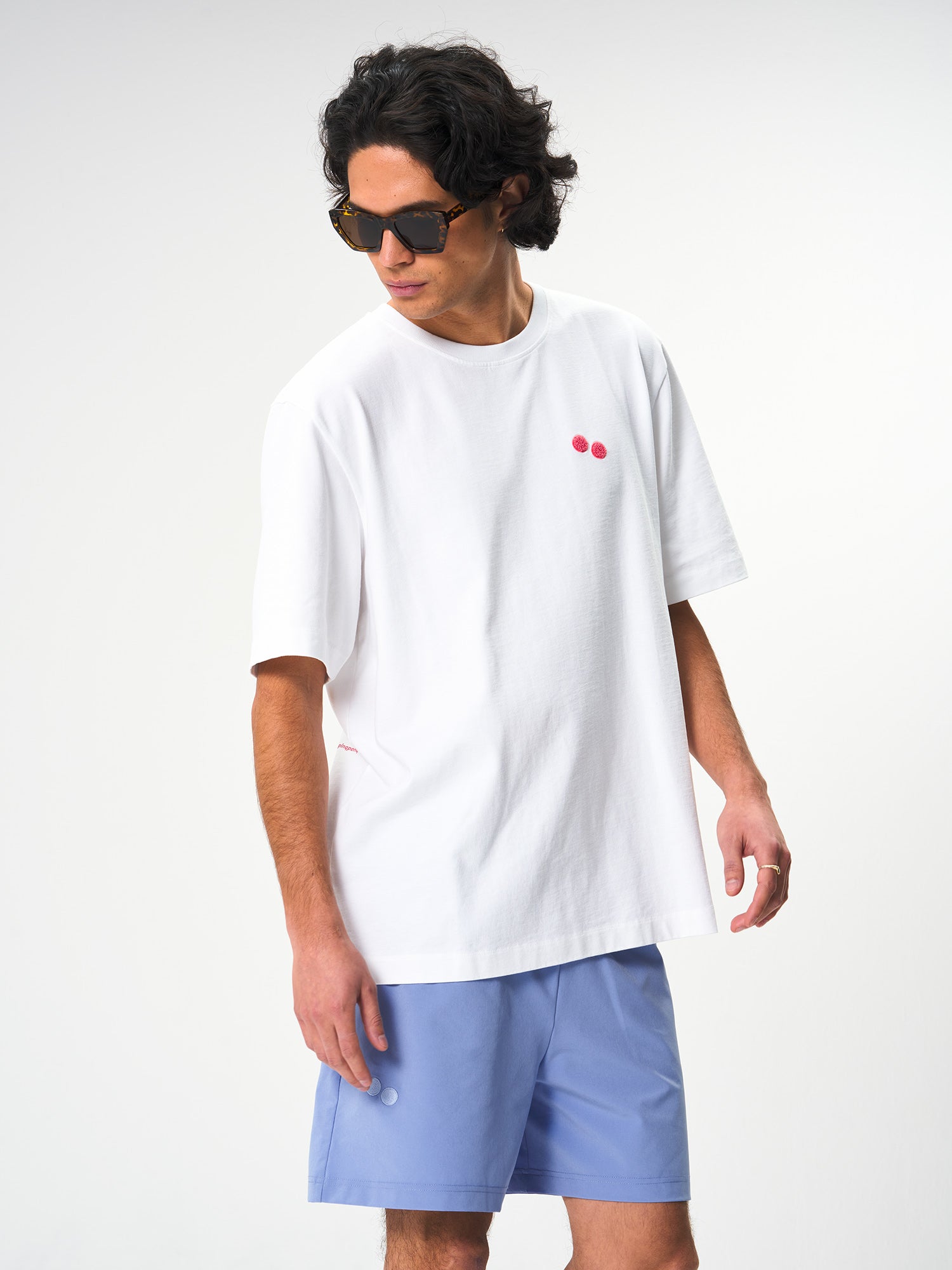 pinqponq-Tshirt-Cotton-Graphic-Men-White-Frottee-Watermelon-model-front