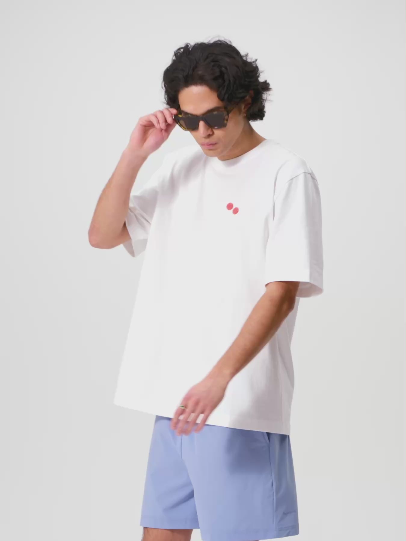 pinqponq-Tshirt-Cotton-Graphic-Men-White-Frottee-Watermelon-model-video