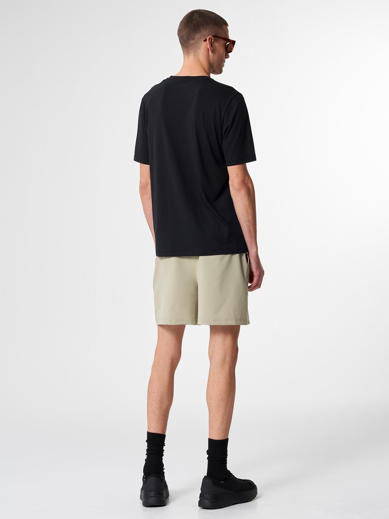 pinqponq-Active-Shorts-Reed-Olive-unisex-model-back